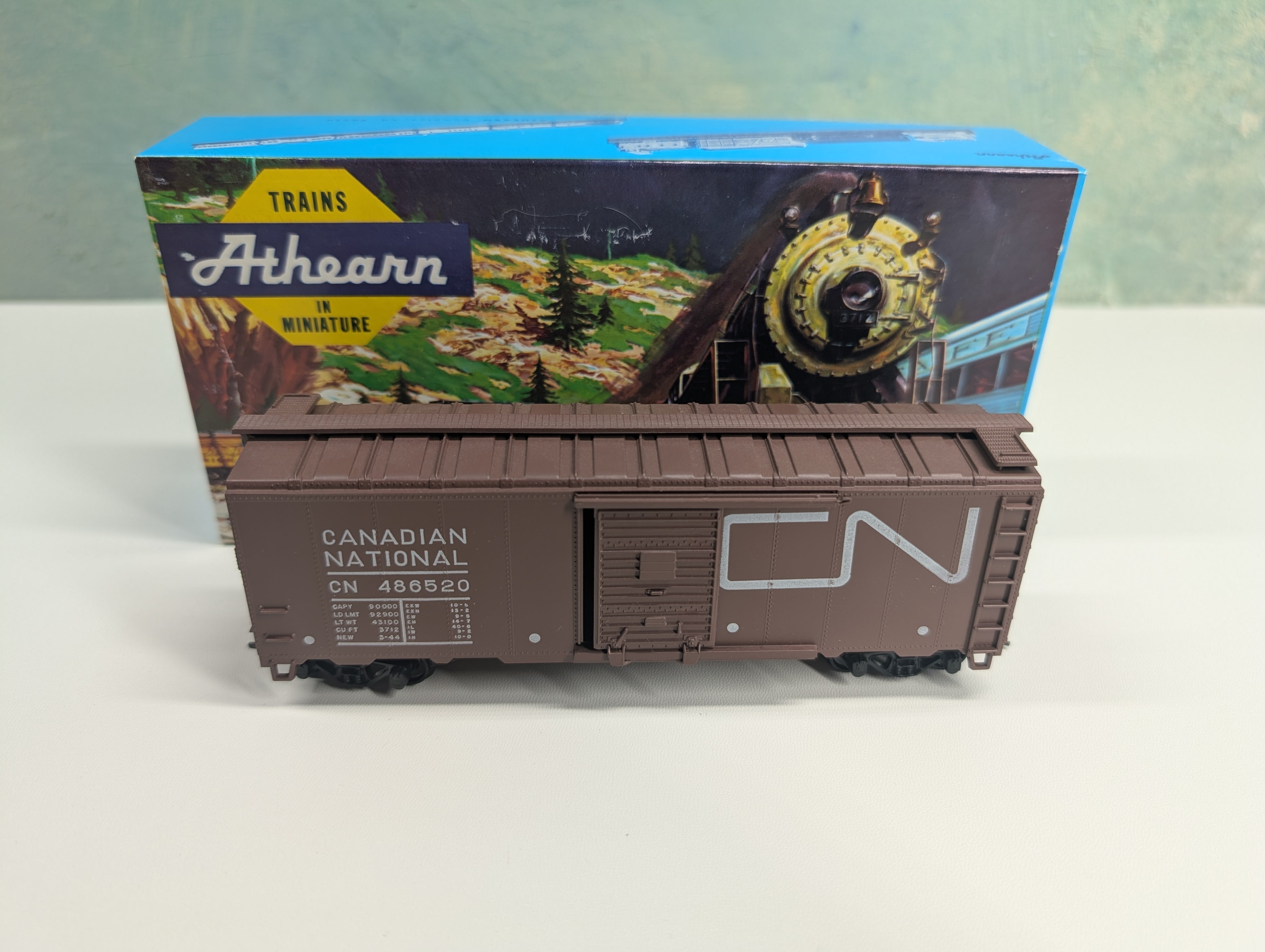 USED Athearn 1209 HO Scale 40' Box Car Canadian National CN #486520