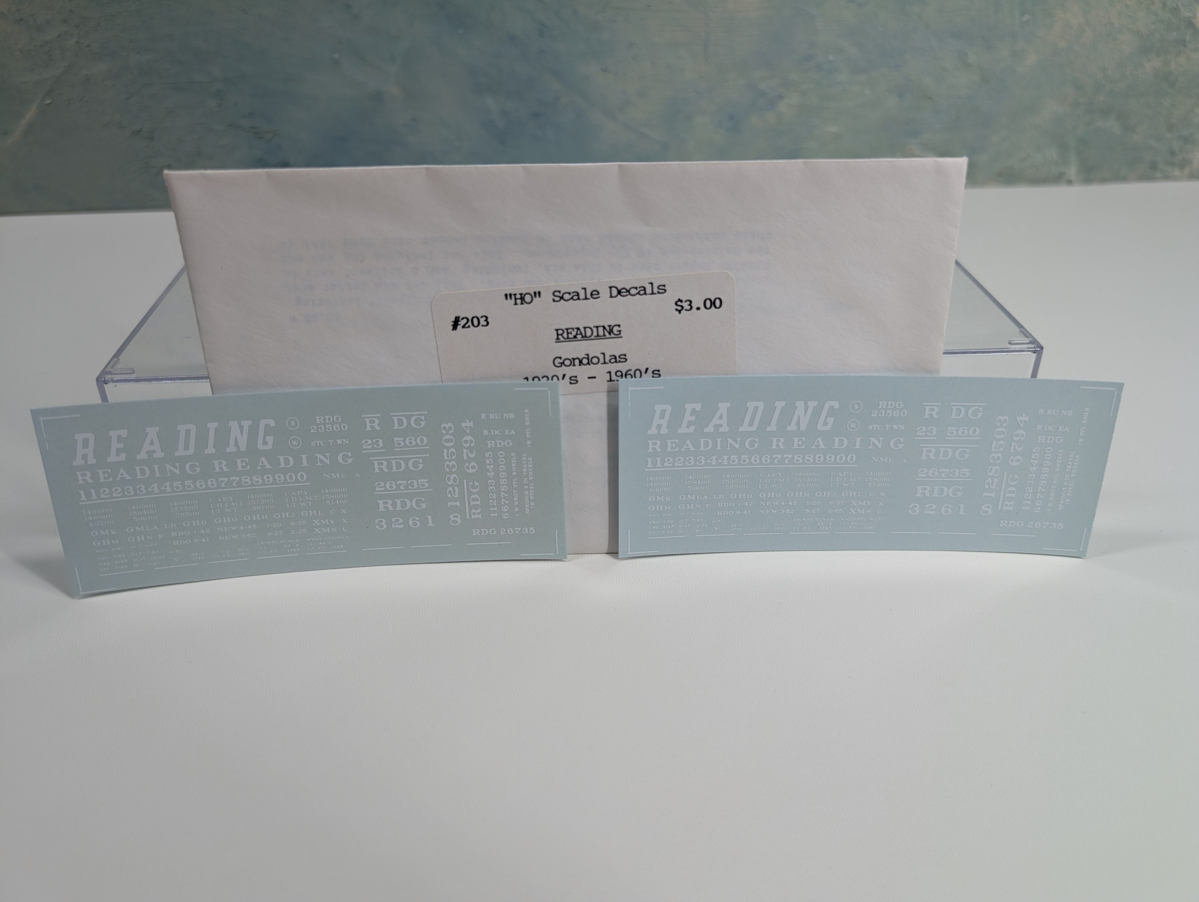 John Hall Decals 203 HO Scale Reading Gondola Decals