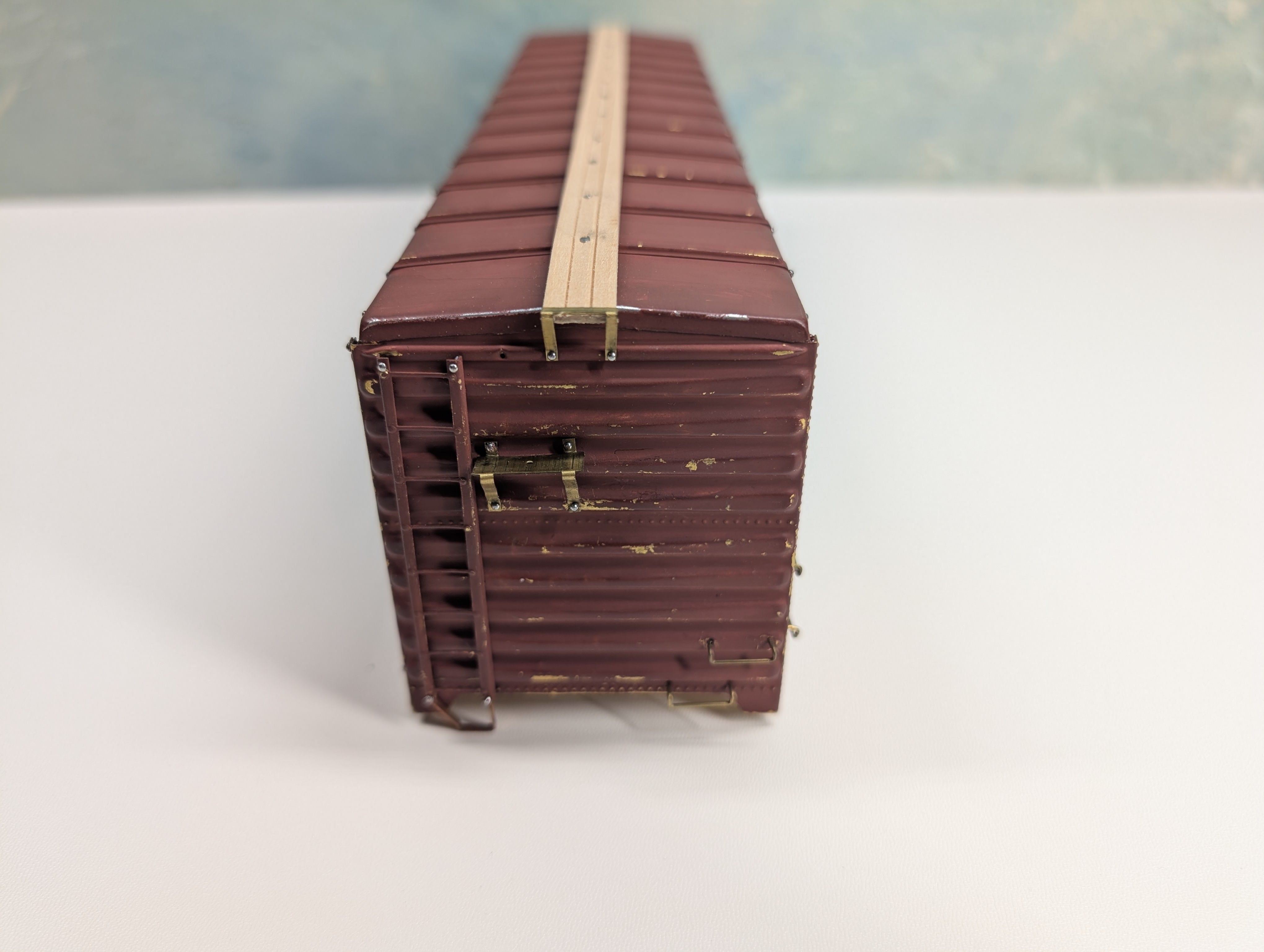 USED The All-Nation Line 6612 O 40' Steel Box Car Lehigh Valley LV #62604 Started KIT