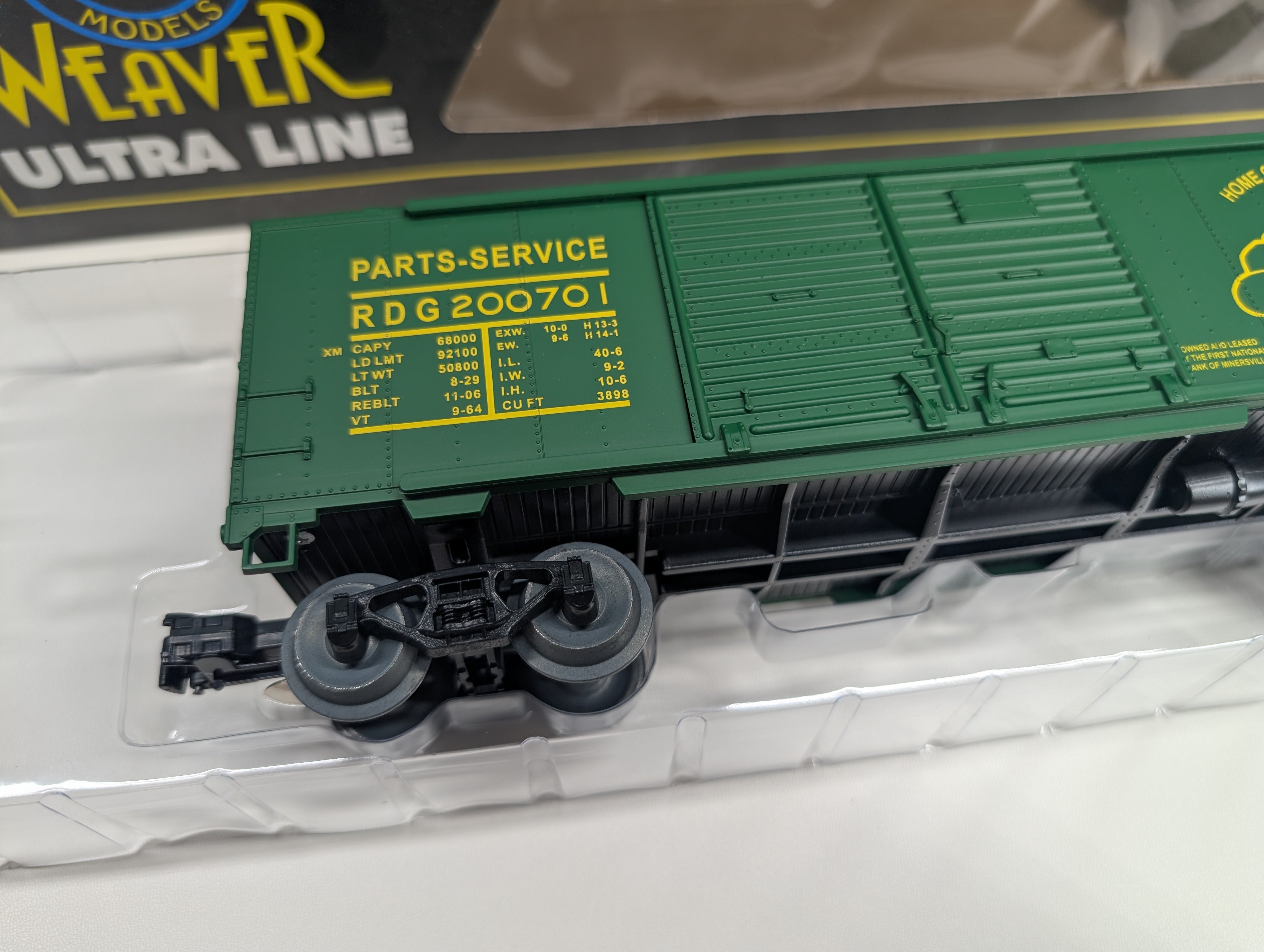 USED Weaver O DD Steel Side Box Car Pritz Dodge RDG #200701 Minersville-Llewellyn Highway