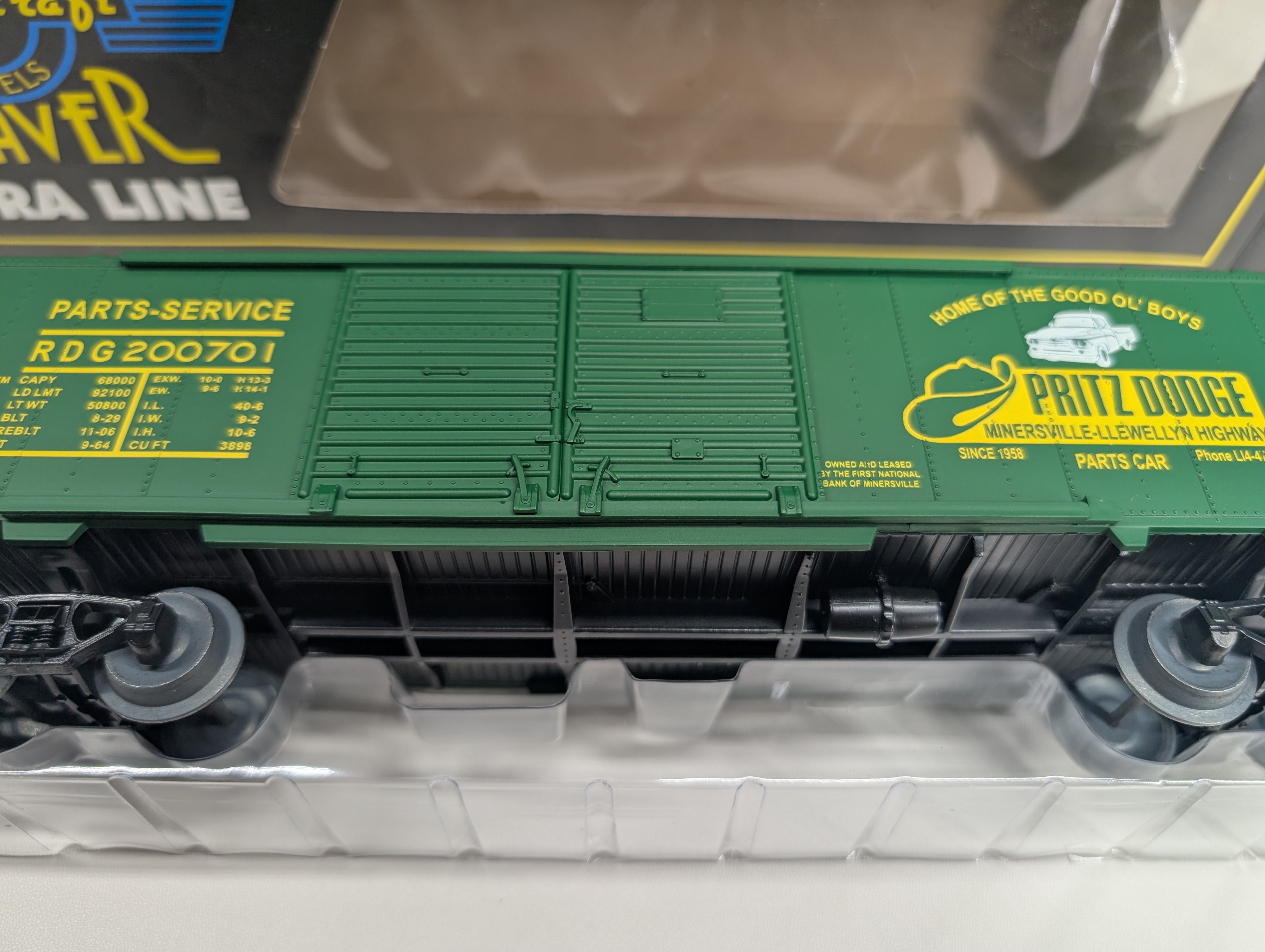 USED Weaver O DD Steel Side Box Car Pritz Dodge RDG #200701 Minersville-Llewellyn Highway