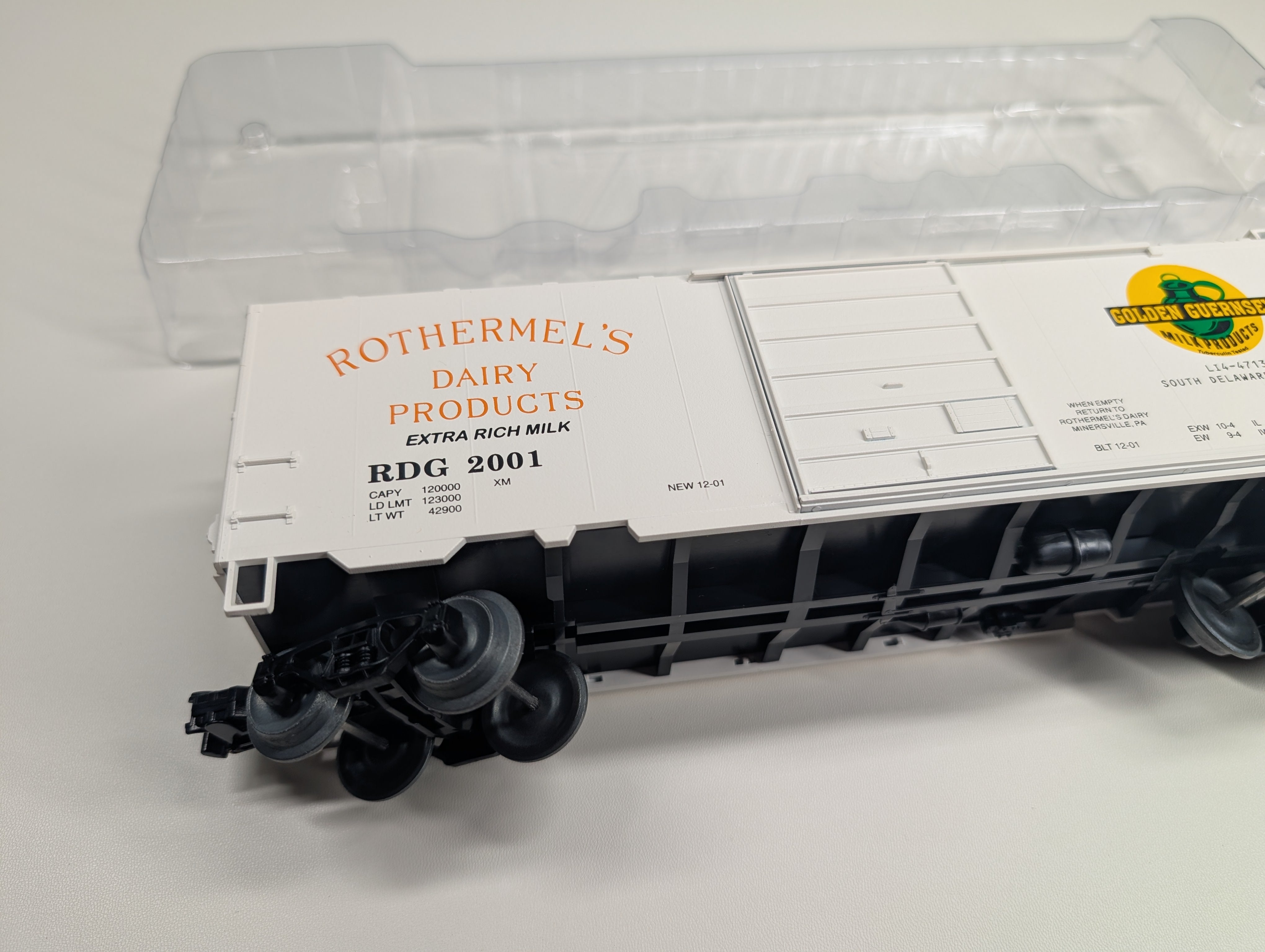 USED Weaver O PS-1 40' Box Car Rothermel's Dairy RDG #2001 Minersville