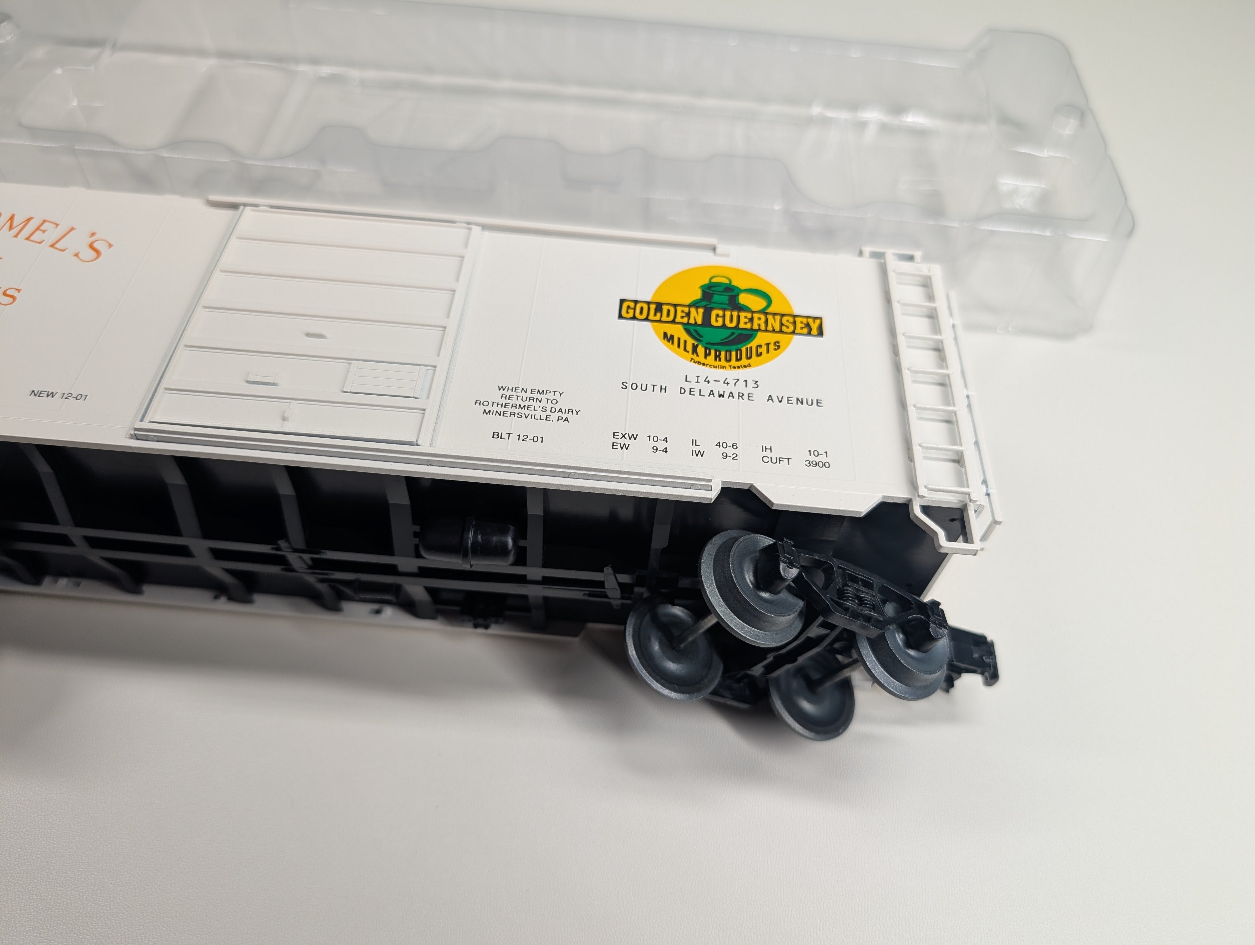 USED Weaver O PS-1 40' Box Car Rothermel's Dairy RDG #2001 Minersville