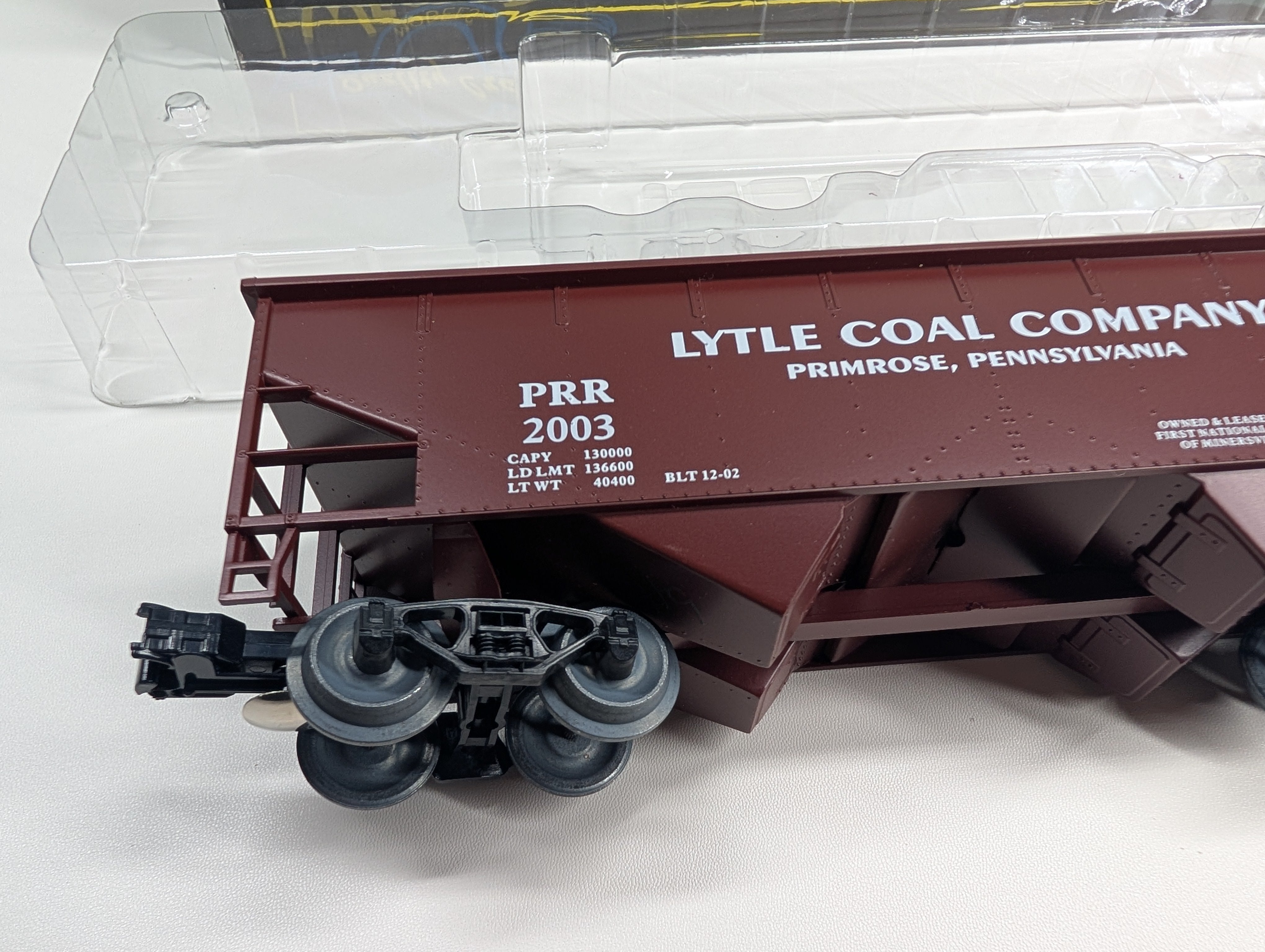 USED Weaver O 2 Bay Offset Hopper Lytle Coal Company PRR #2003 Minersville Lions Club