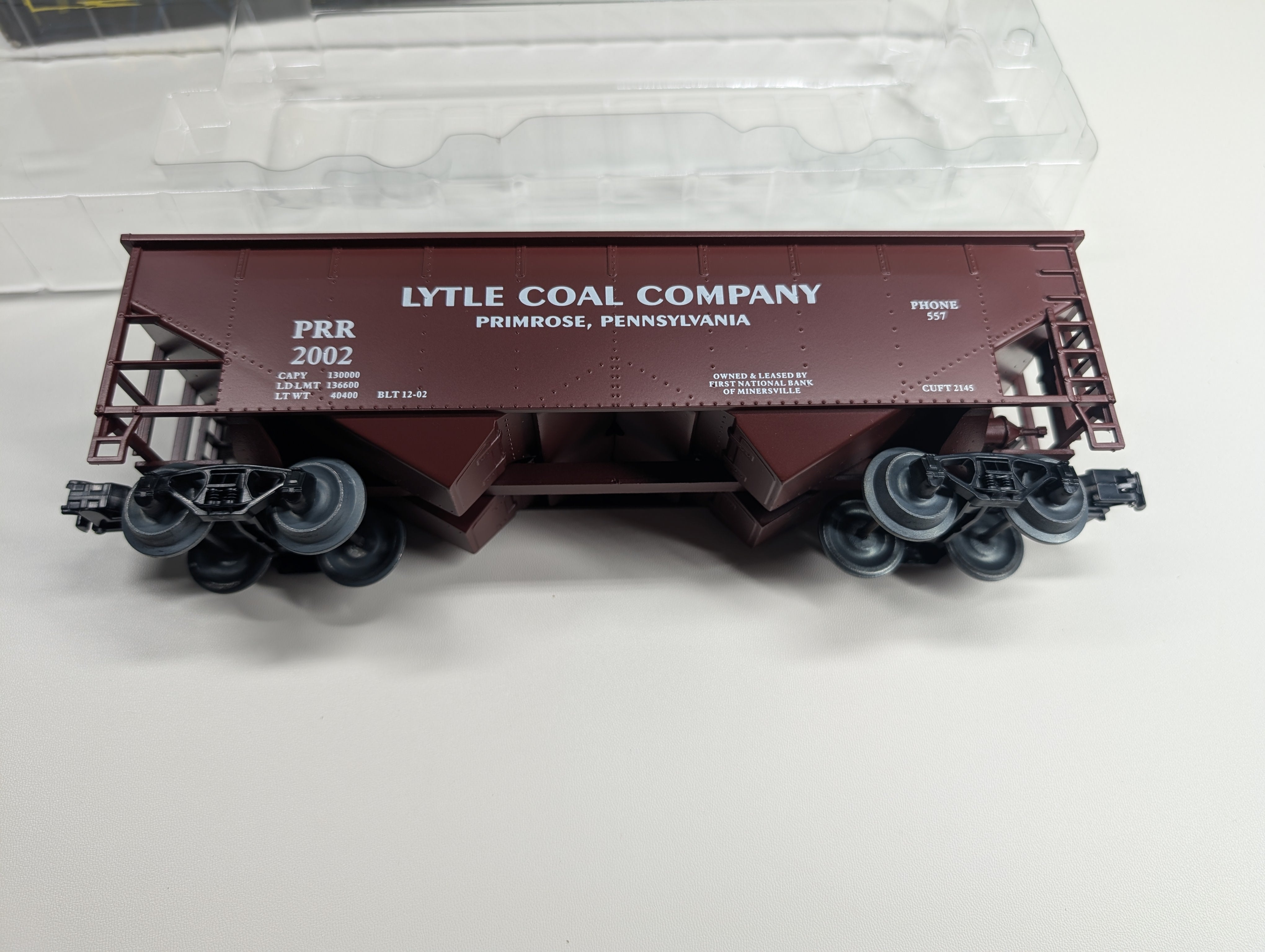 USED Weaver O 2 Bay Offset Hopper Lytle Coal Company PRR #2002 Minersville Lions Club