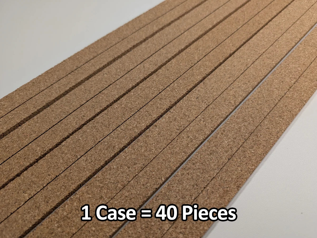 Atlas 70000251 HO Scale Cork Roadbed, 3' Long (1 Case, 40pcs)