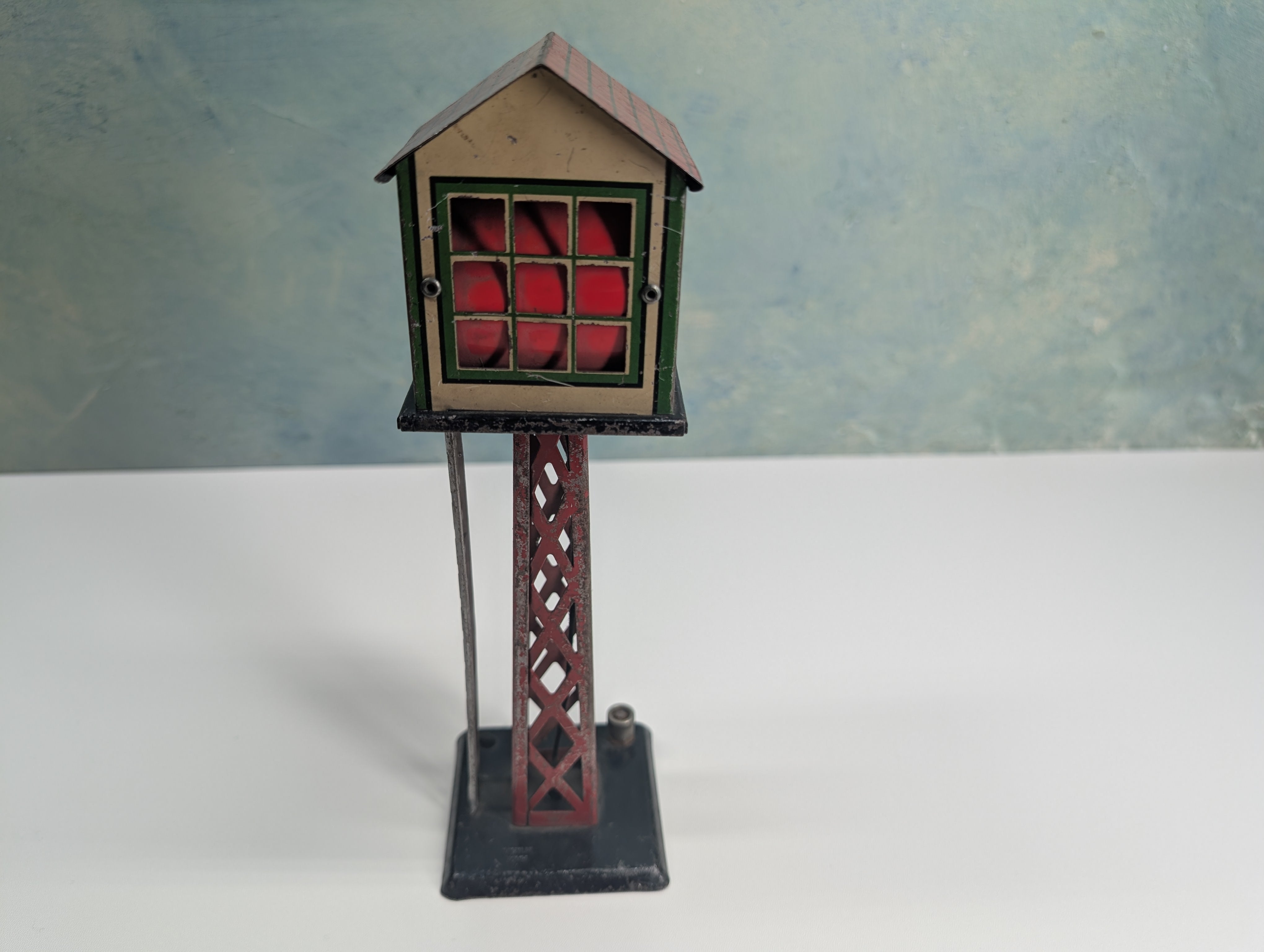 USED Marx O Semaphore Signal, Crossing Gate, Caution High Speed Trains Sign, Switchman Tower, Pre-War, Vintage