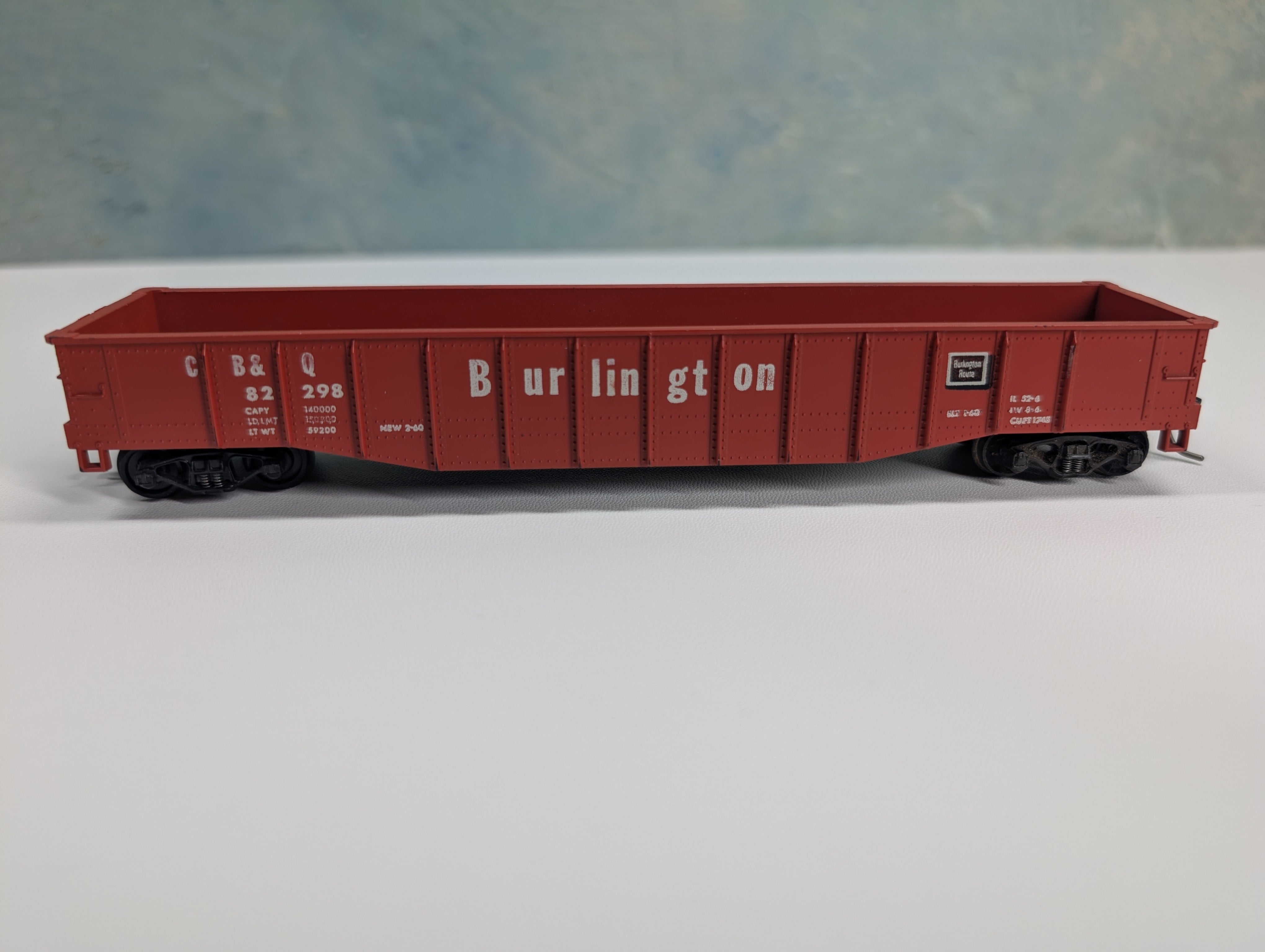 USED Roundhouse HO Scale 50' Gondola Burlington CB&Q #82298