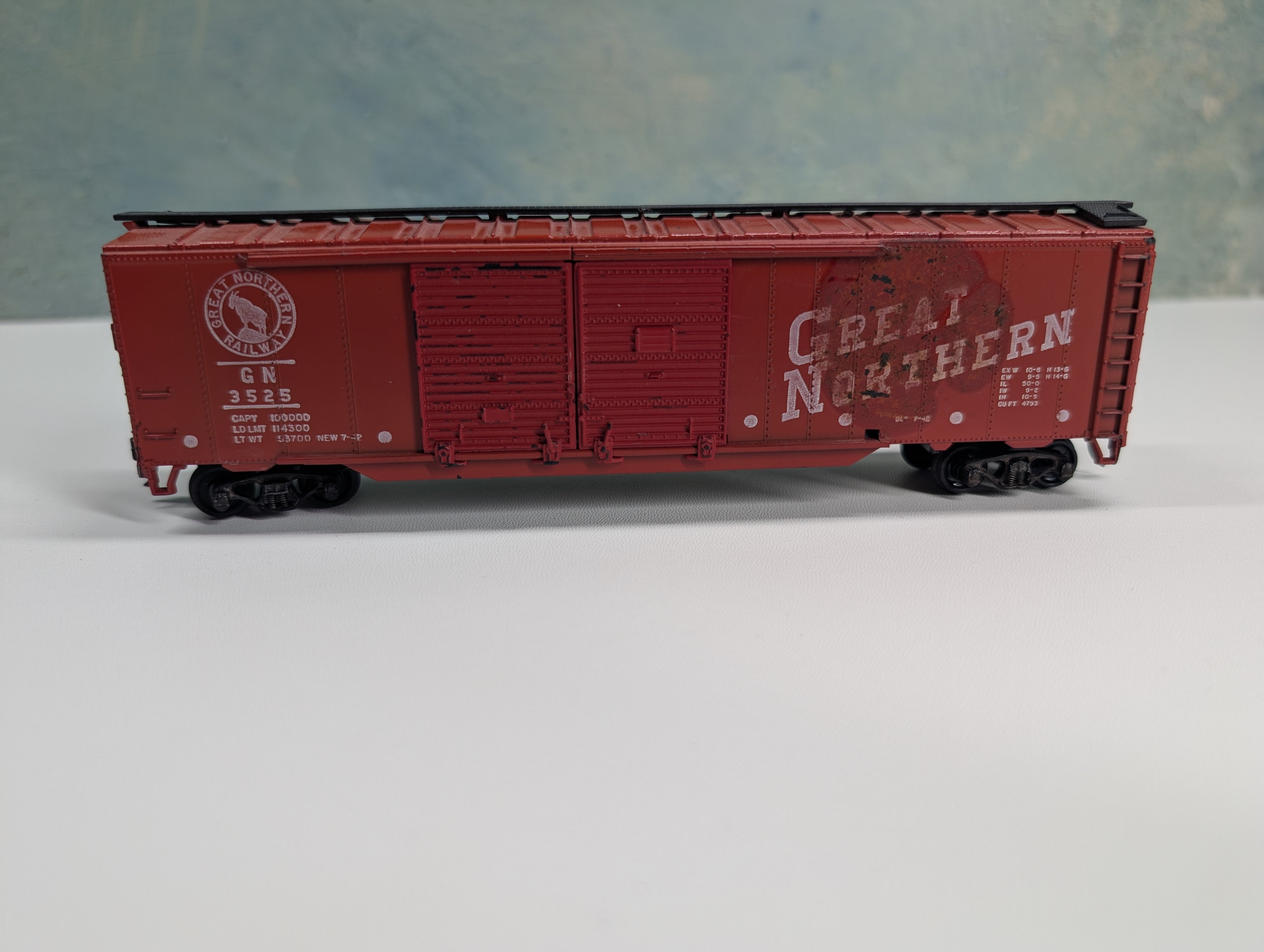 USED Athearn HO Scale 50' DD Box Car Great Northern GN #3525