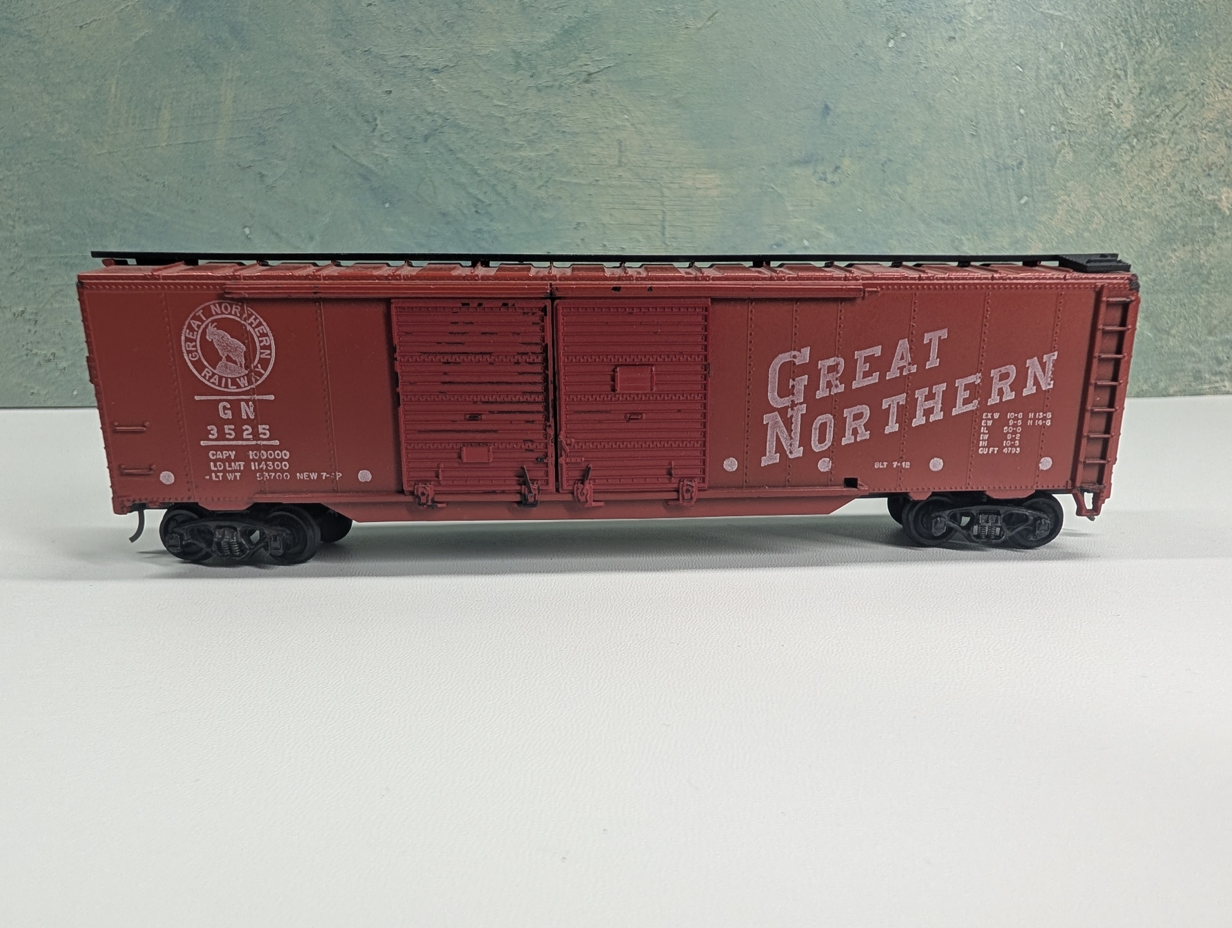 USED Athearn HO Scale 50' DD Box Car Great Northern GN #3525