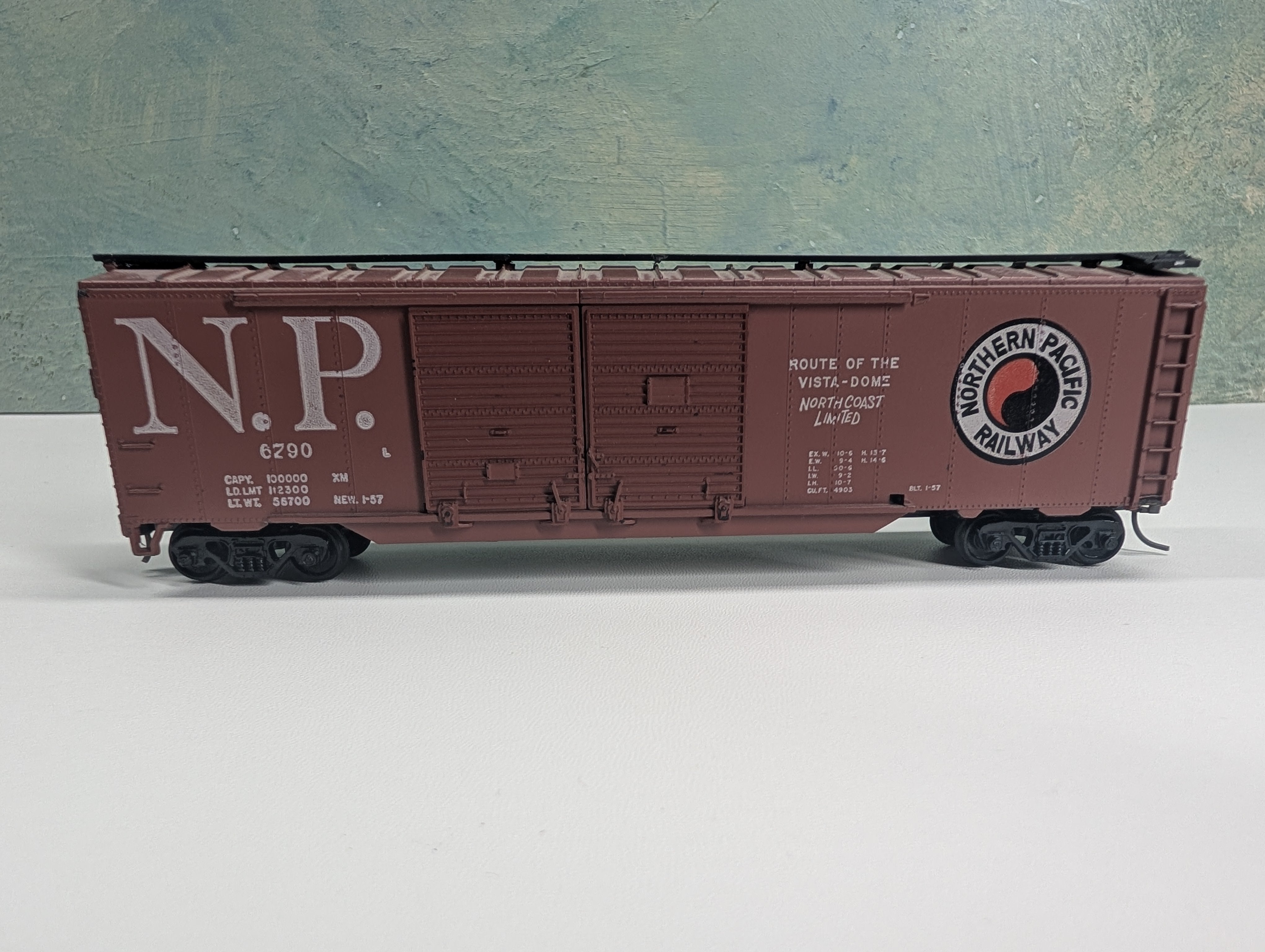 USED Athearn HO Scale 50' DD Box Car Northern Pacific NP #6790