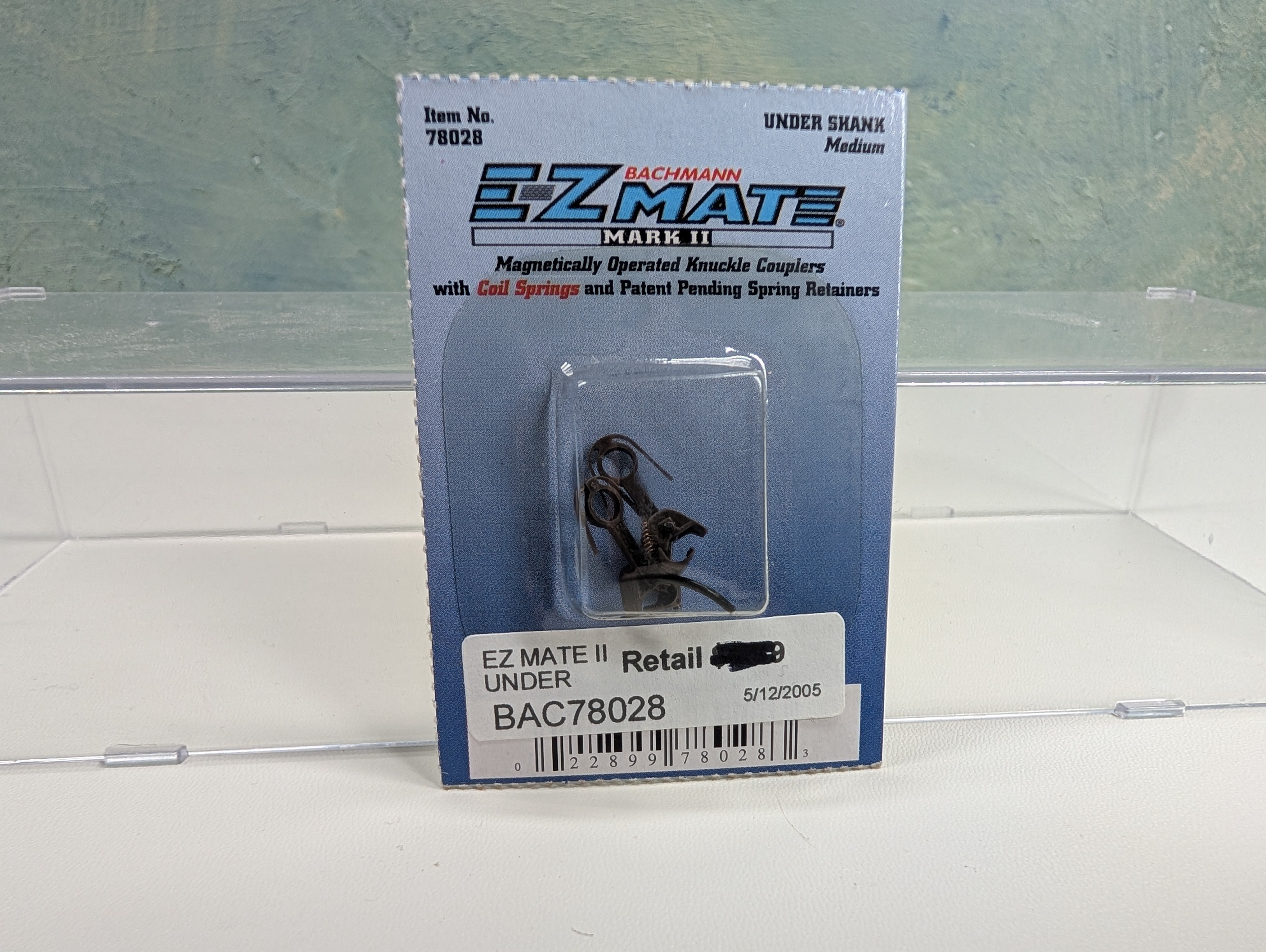 Bachmann 78028 HO Scale Under Shank Medium Knuckle Couplers (2 pcs)