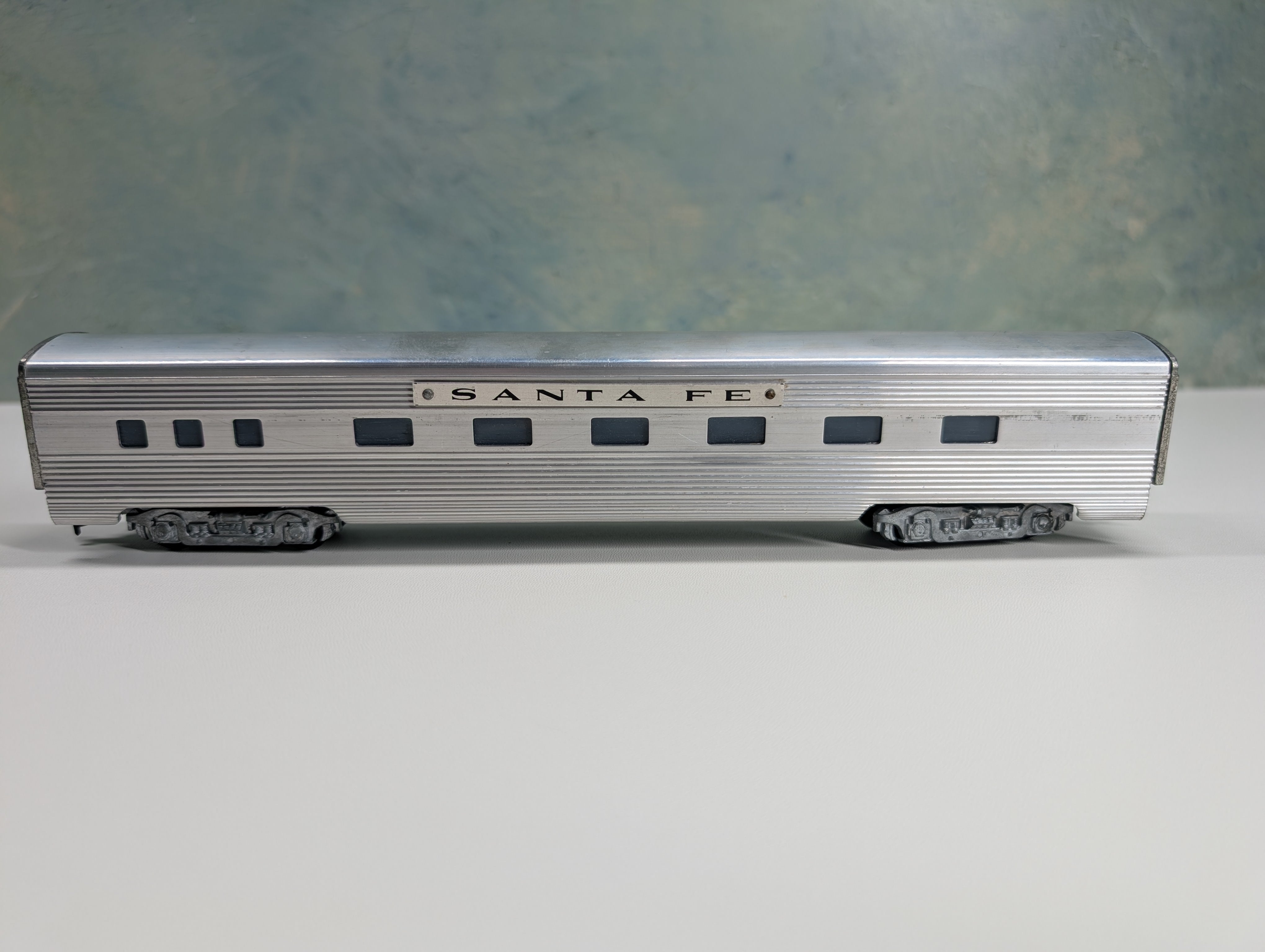 USED KMT HO Scale Aluminum Passenger Car Santa Fe