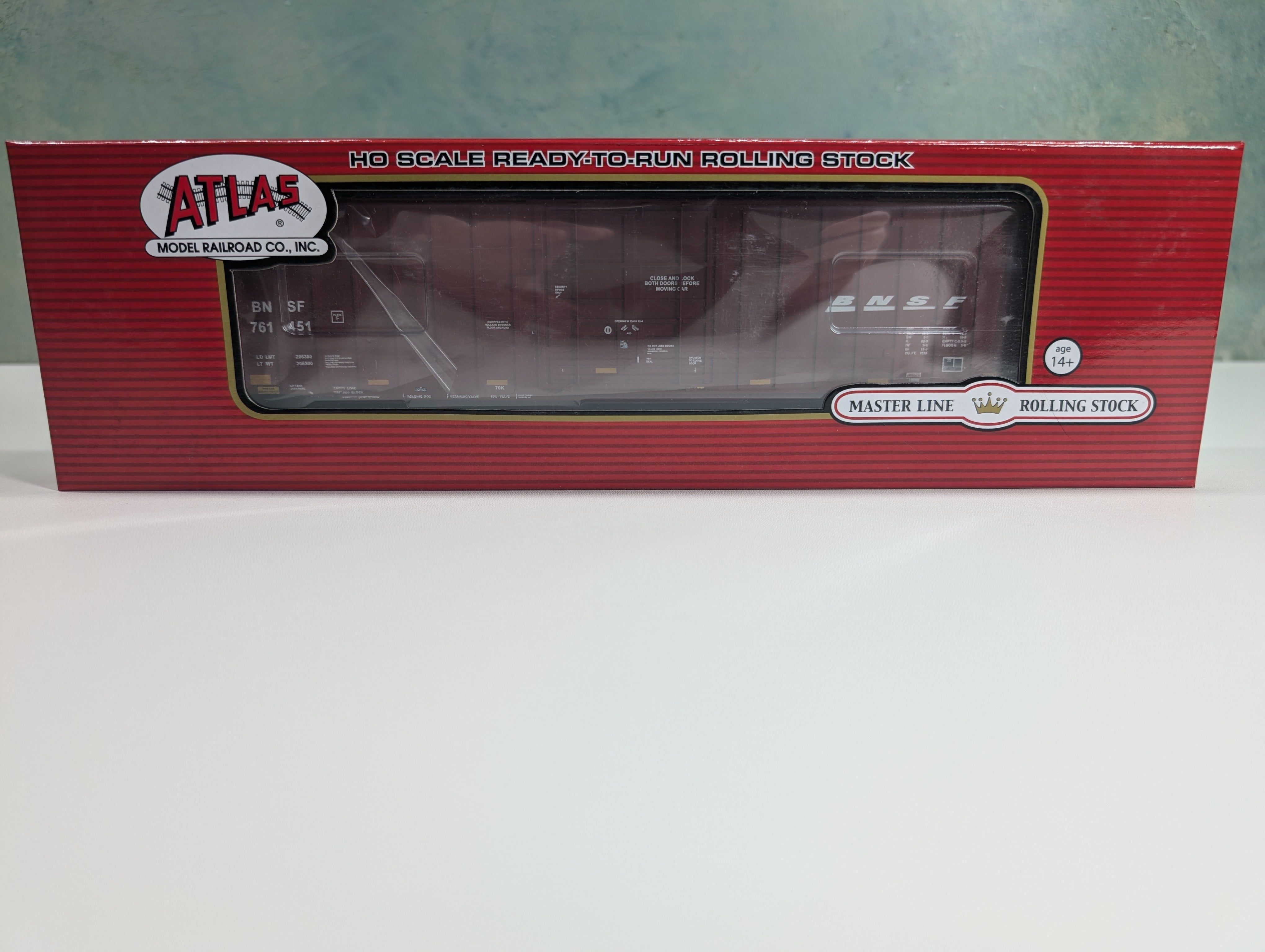 Atlas Master 20005926 HO Scale Gunderson 7538 SD Box Car BNSF #761451 w/ Stripes