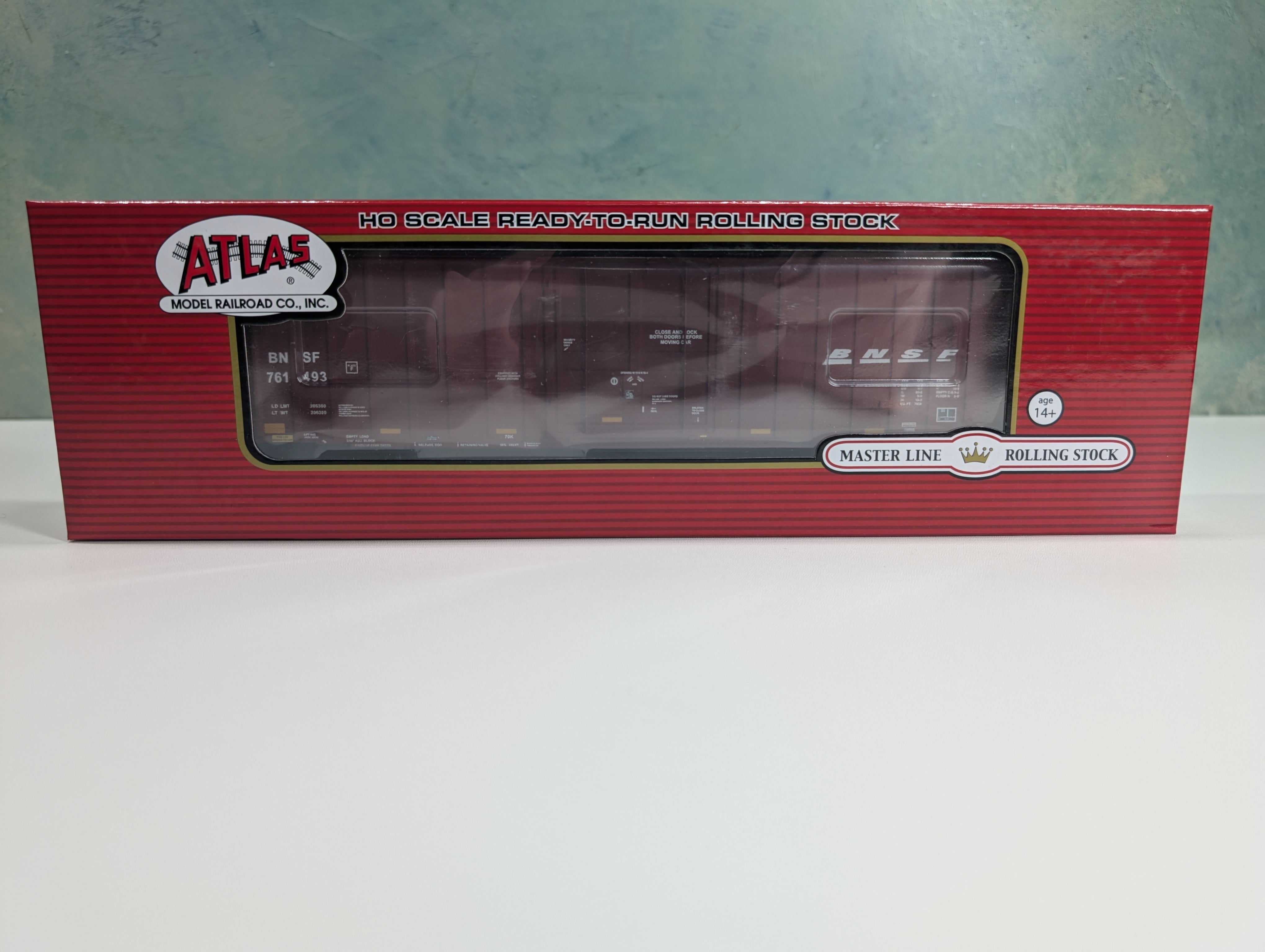 Atlas Master 20005928 HO Scale Gunderson 7538 SD Box Car BNSF #761493 w/ Stripes