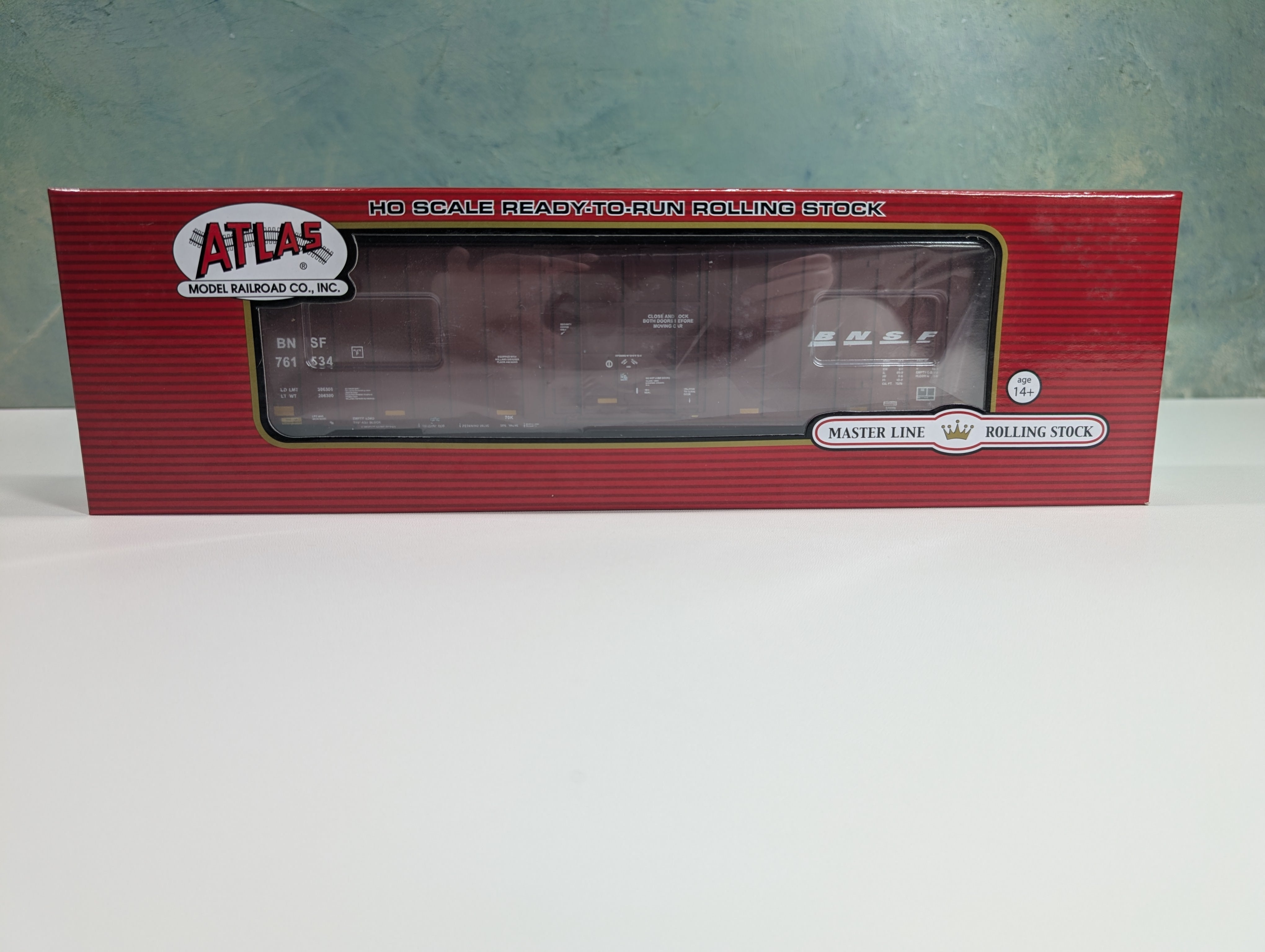 Atlas Master 20005932 HO Scale Gunderson 7538 SD Box Car BNSF #761534 w/ Stripes
