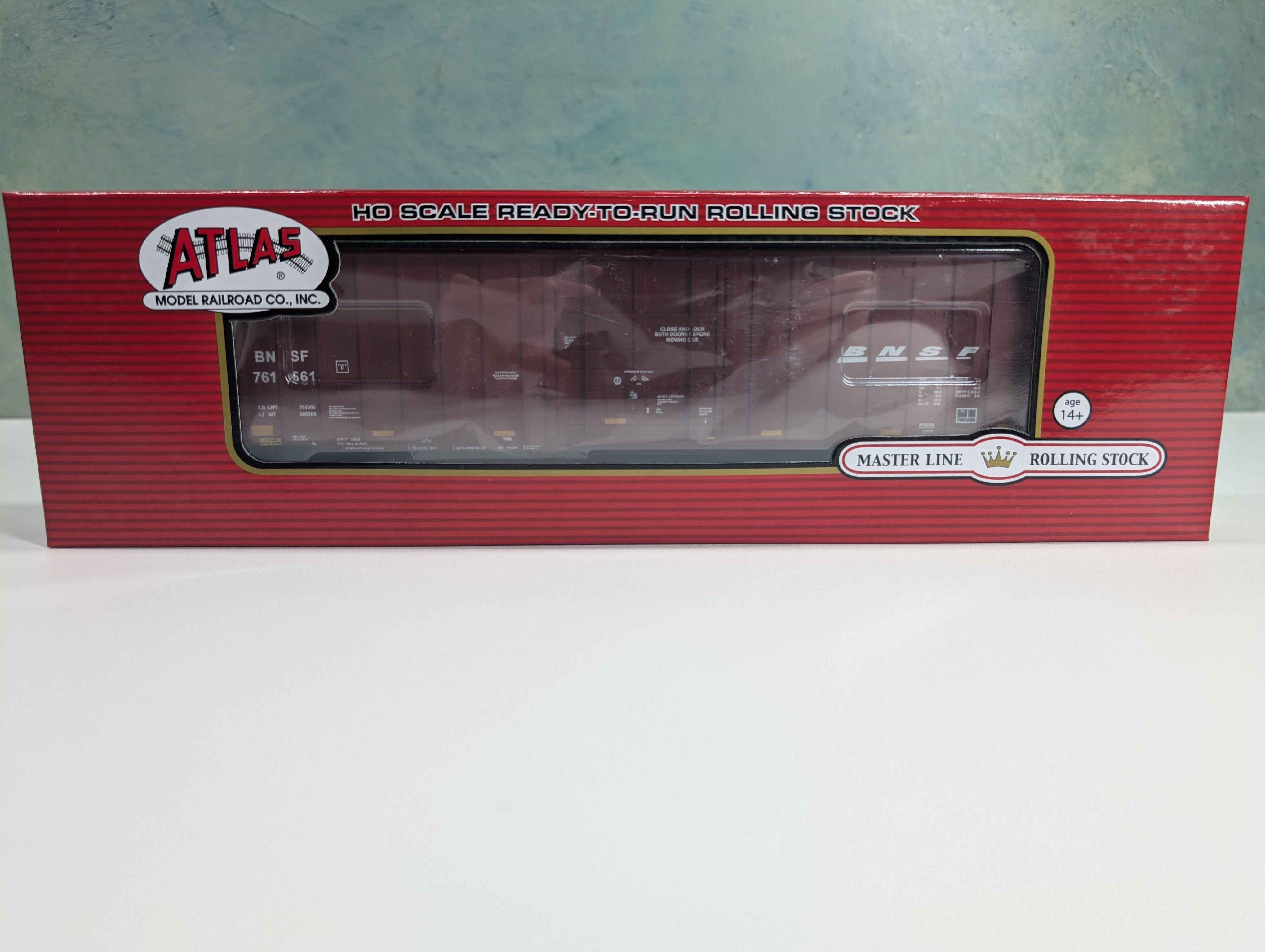 Atlas Master 20005934 HO Scale Gunderson 7538 SD Box Car BNSF #761561 w/ Stripes