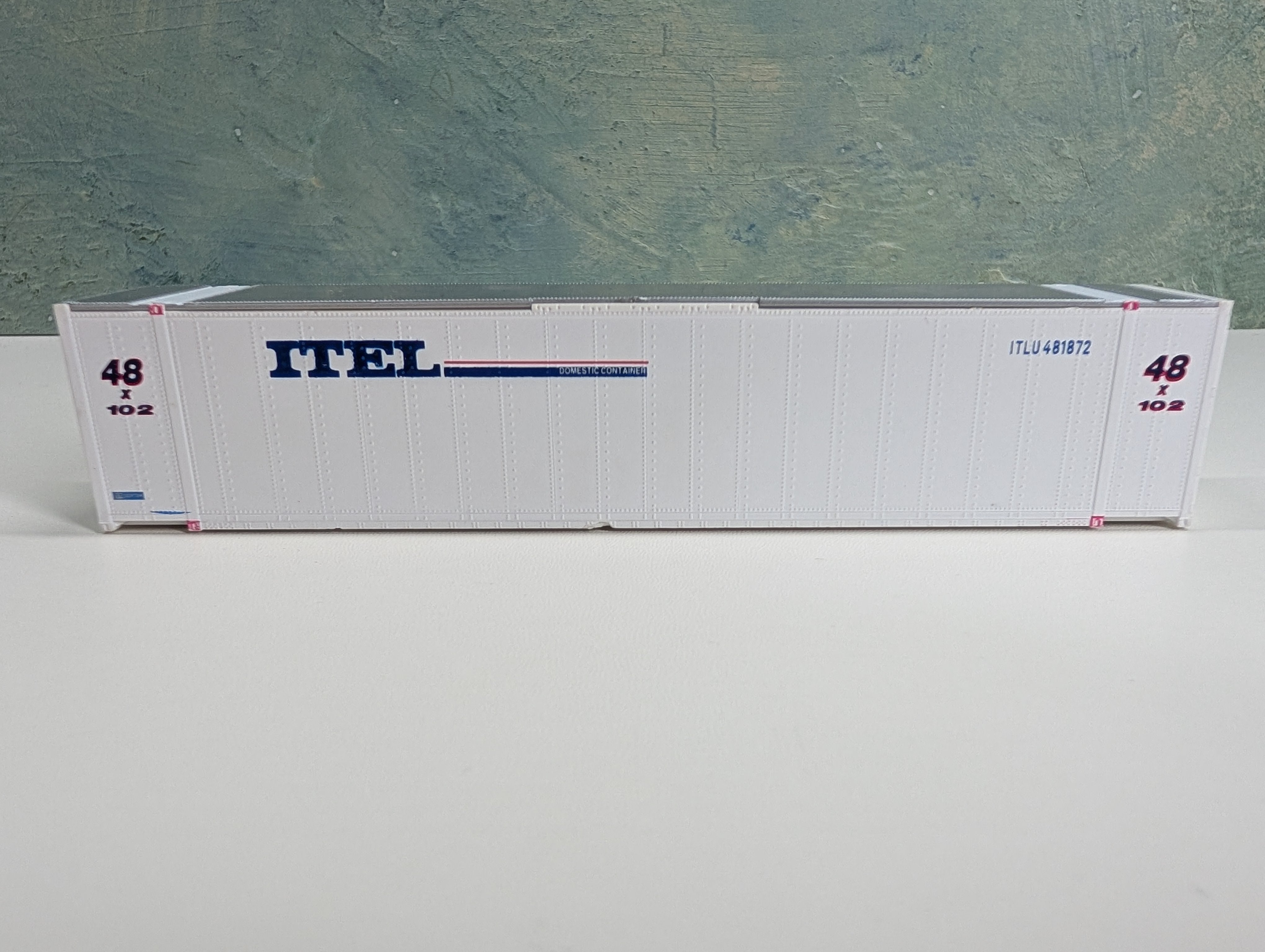 USED Walthers HO Scale 48' Smooth Container ITEL ITLU #481872