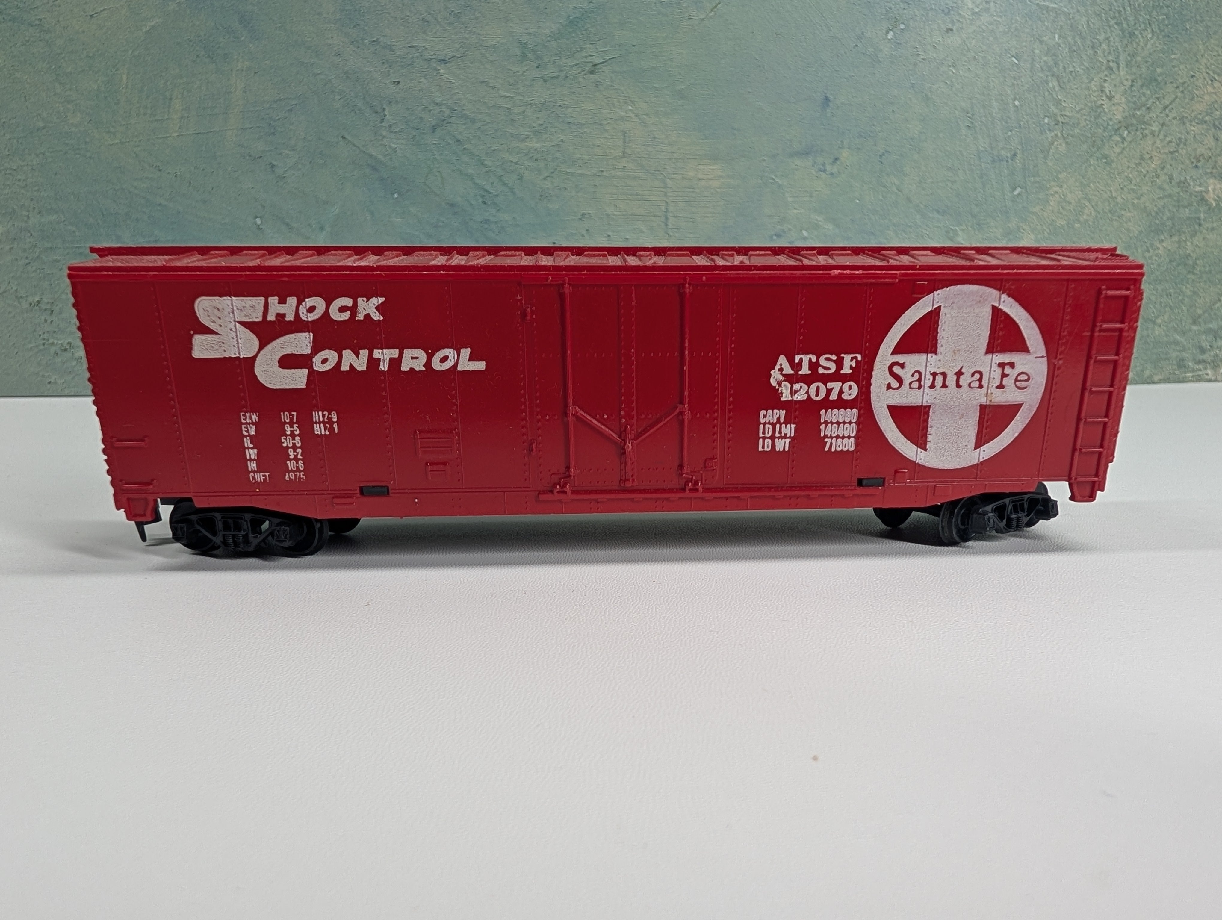 USED Tyco HO Scale 50' Box Car Santa Fe ATSF #12079