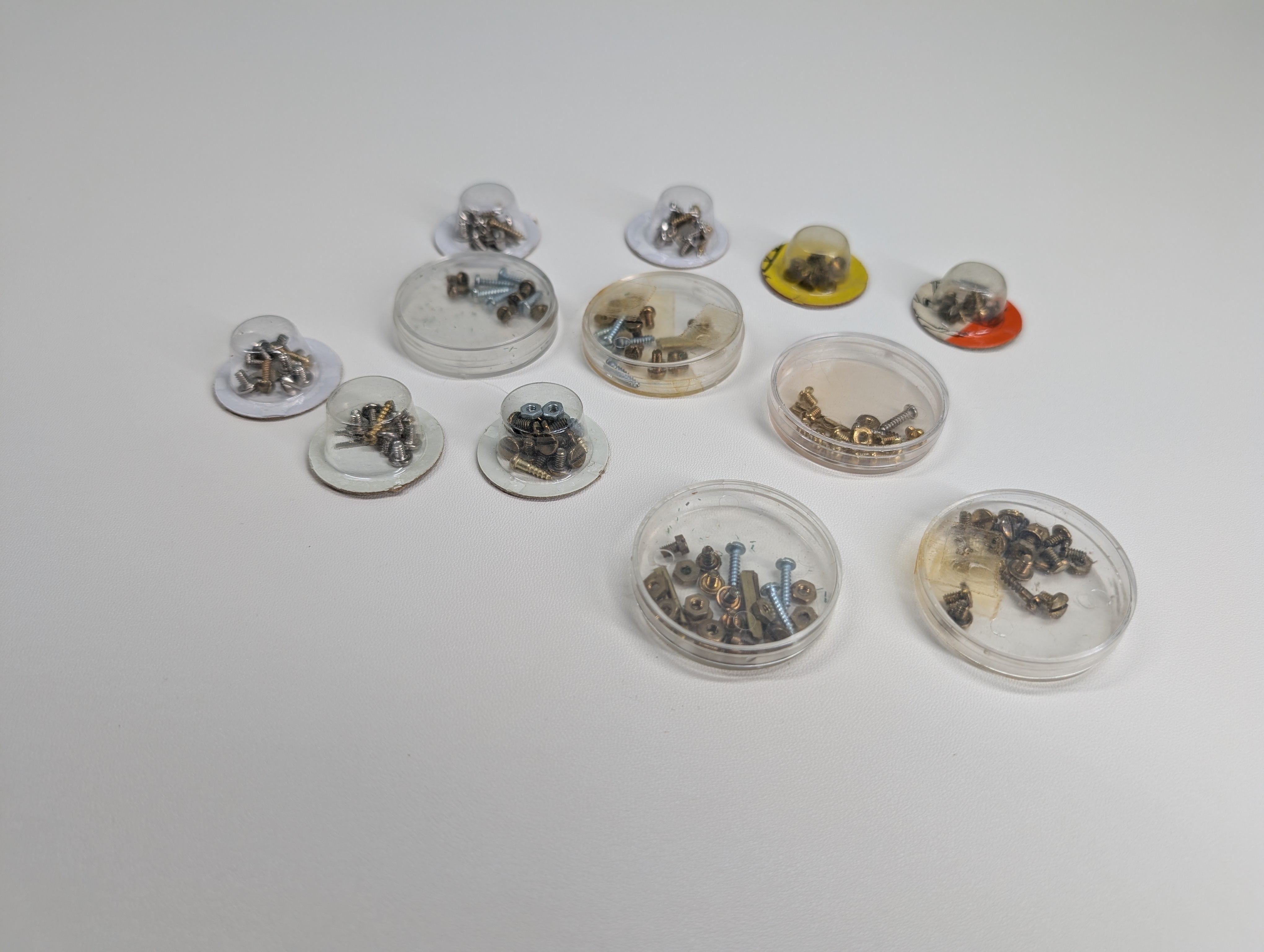 USED MULTI Scale Lot of Screws, Bolts & Spades for Switches & Control Boxes