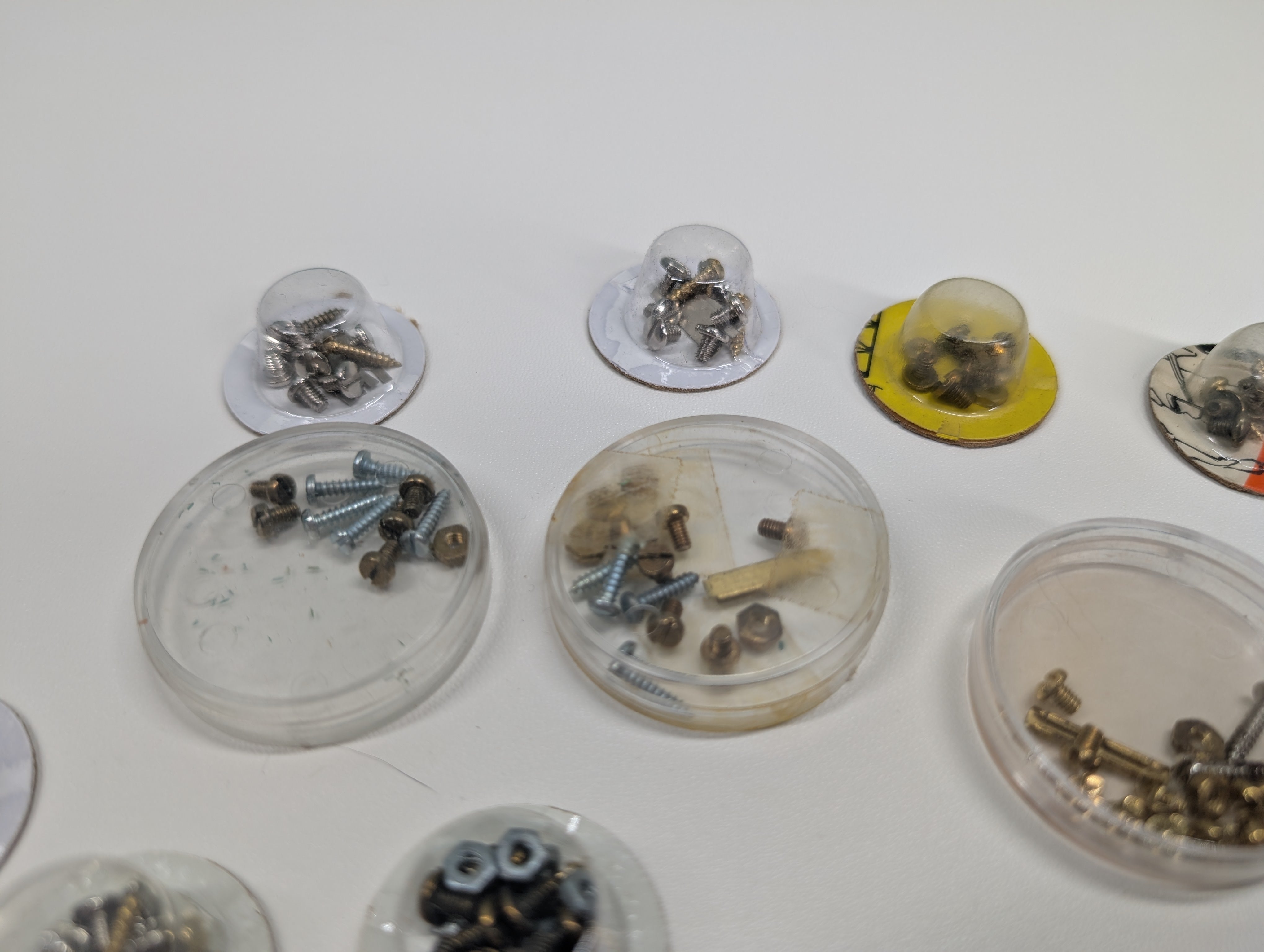 USED MULTI Scale Lot of Screws, Bolts & Spades for Switches & Control Boxes