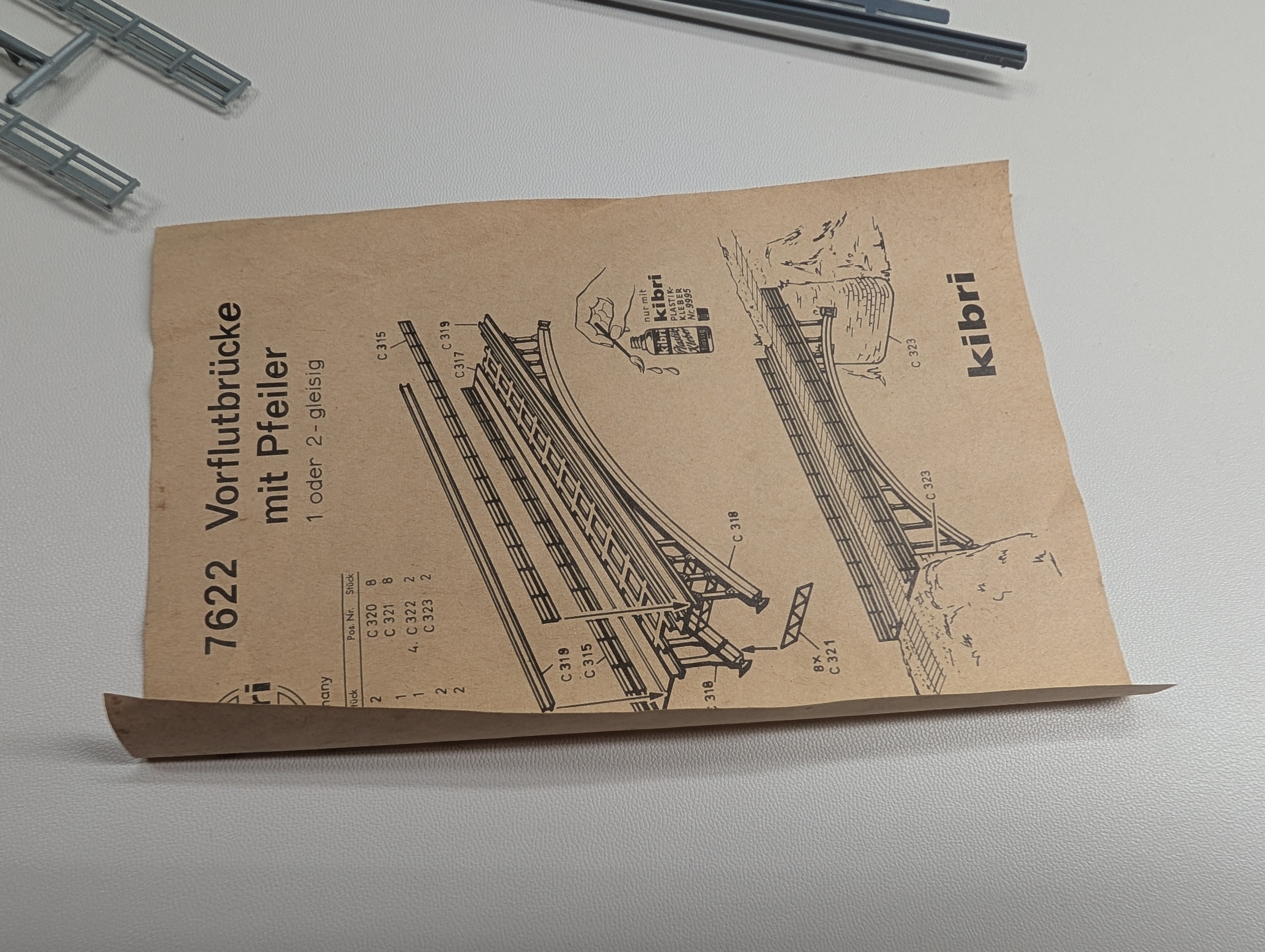 USED Kibri 7622 N Scale Approach Bridge KIT