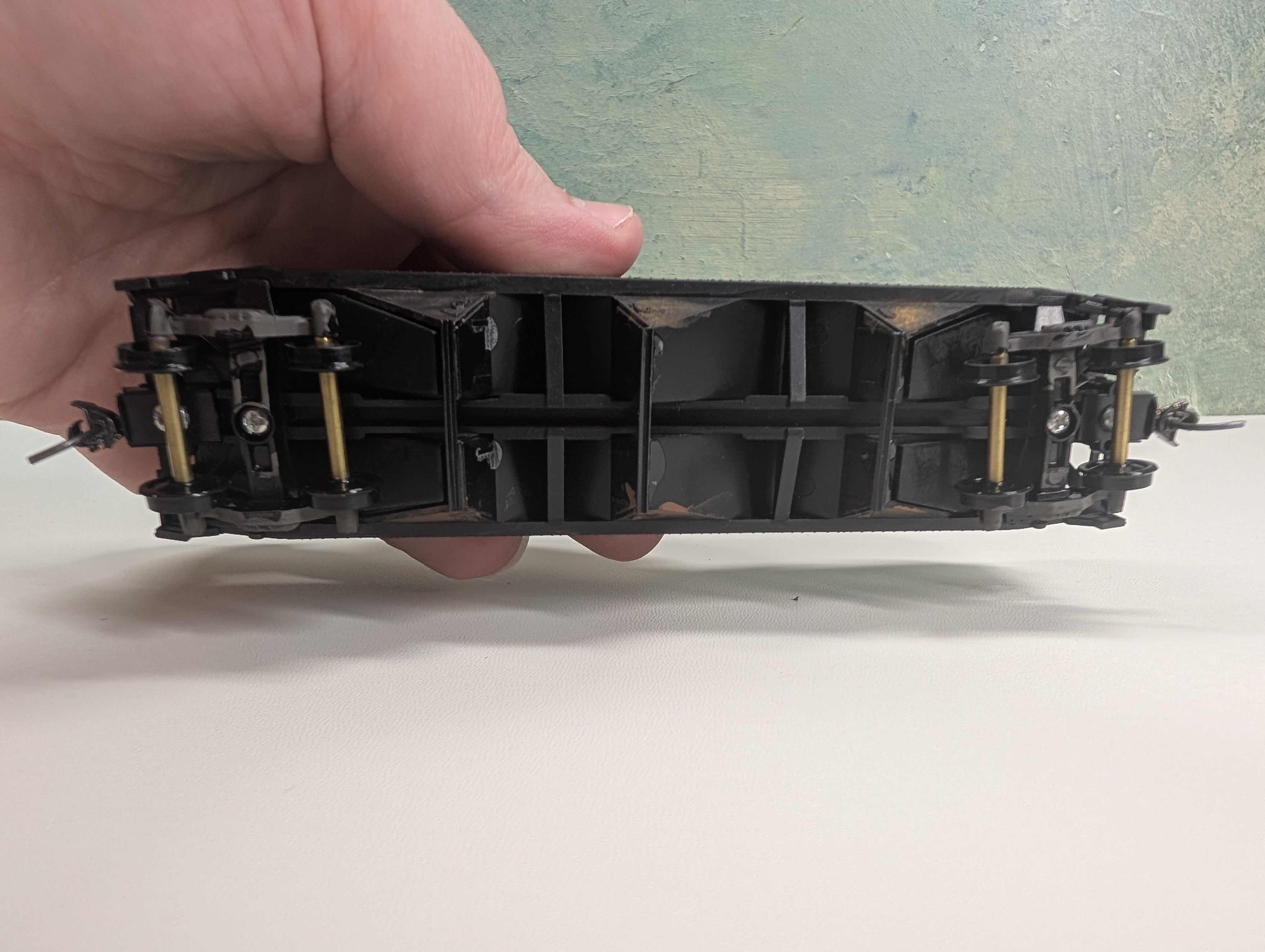 USED Stewart Hobbies HO Scale 3 Bay Open Hopper w/ Coal Load Baltimore and Ohio B&O #435006 Weathering