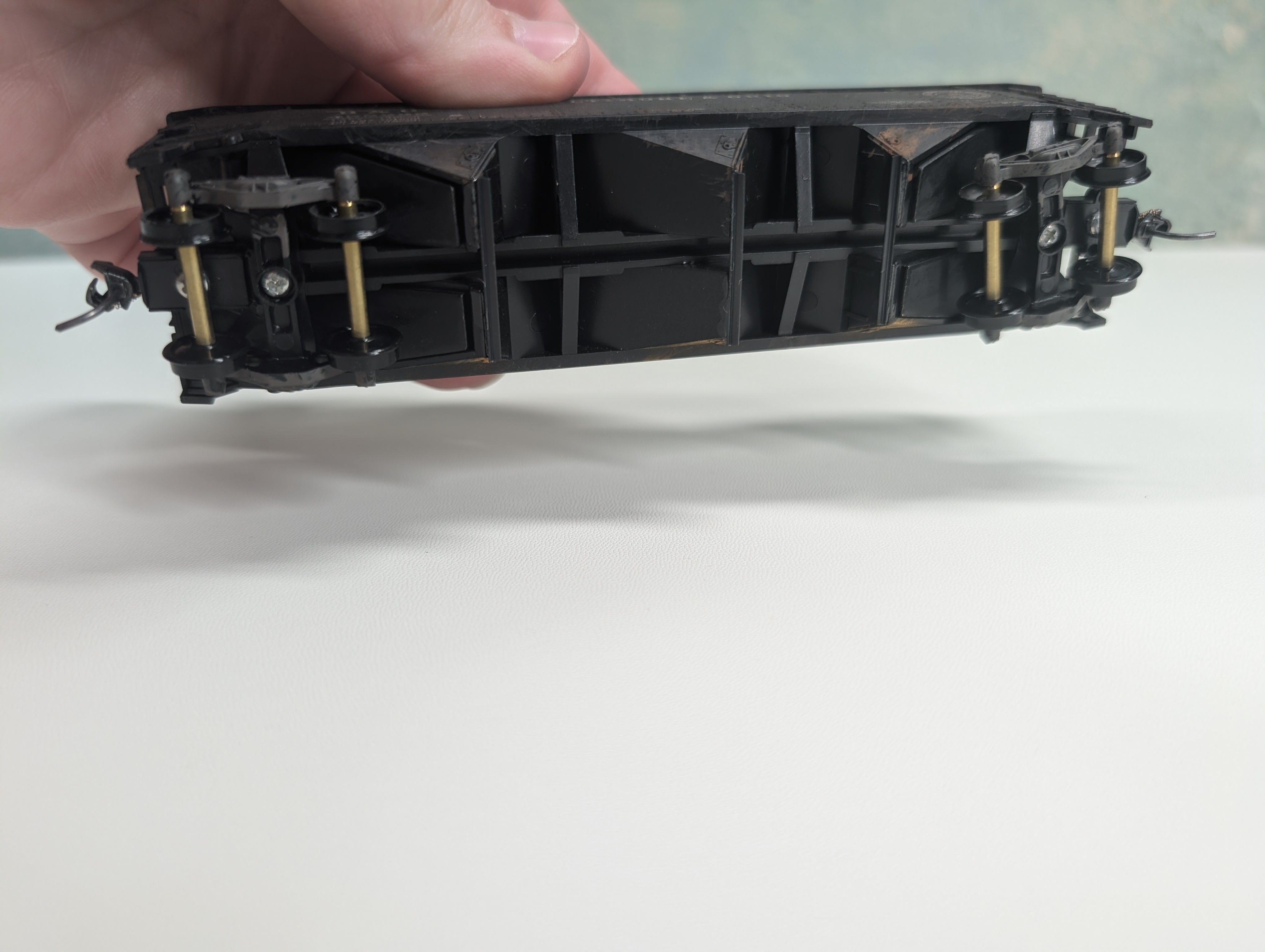USED Stewart Hobbies HO Scale 3 Bay Open Hopper w/ Coal Load Baltimore and Ohio B&O #435222 Weathering