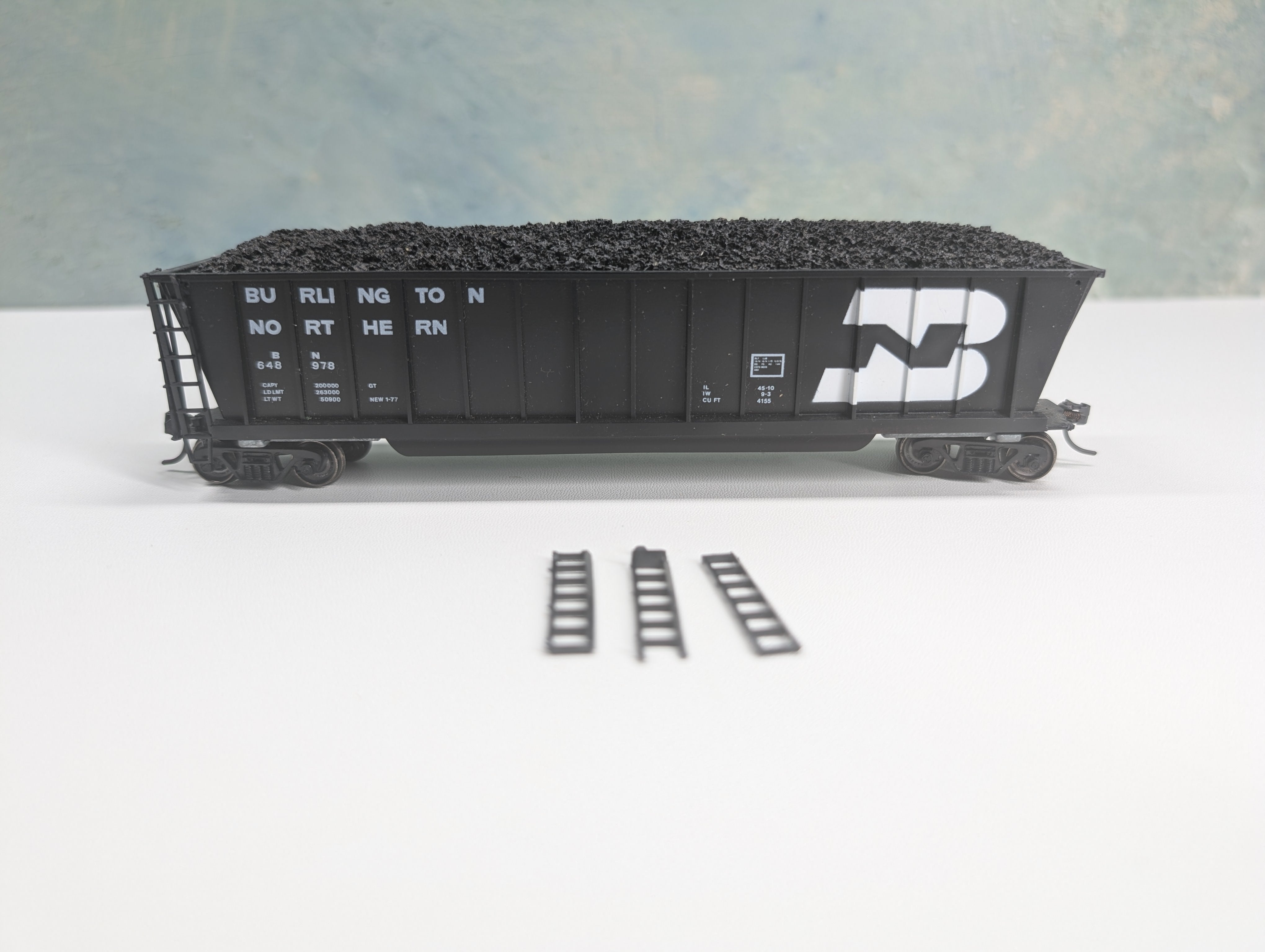 USED Roundhouse HO Scale Bathtub Gondola Burlington Northern BN #648978