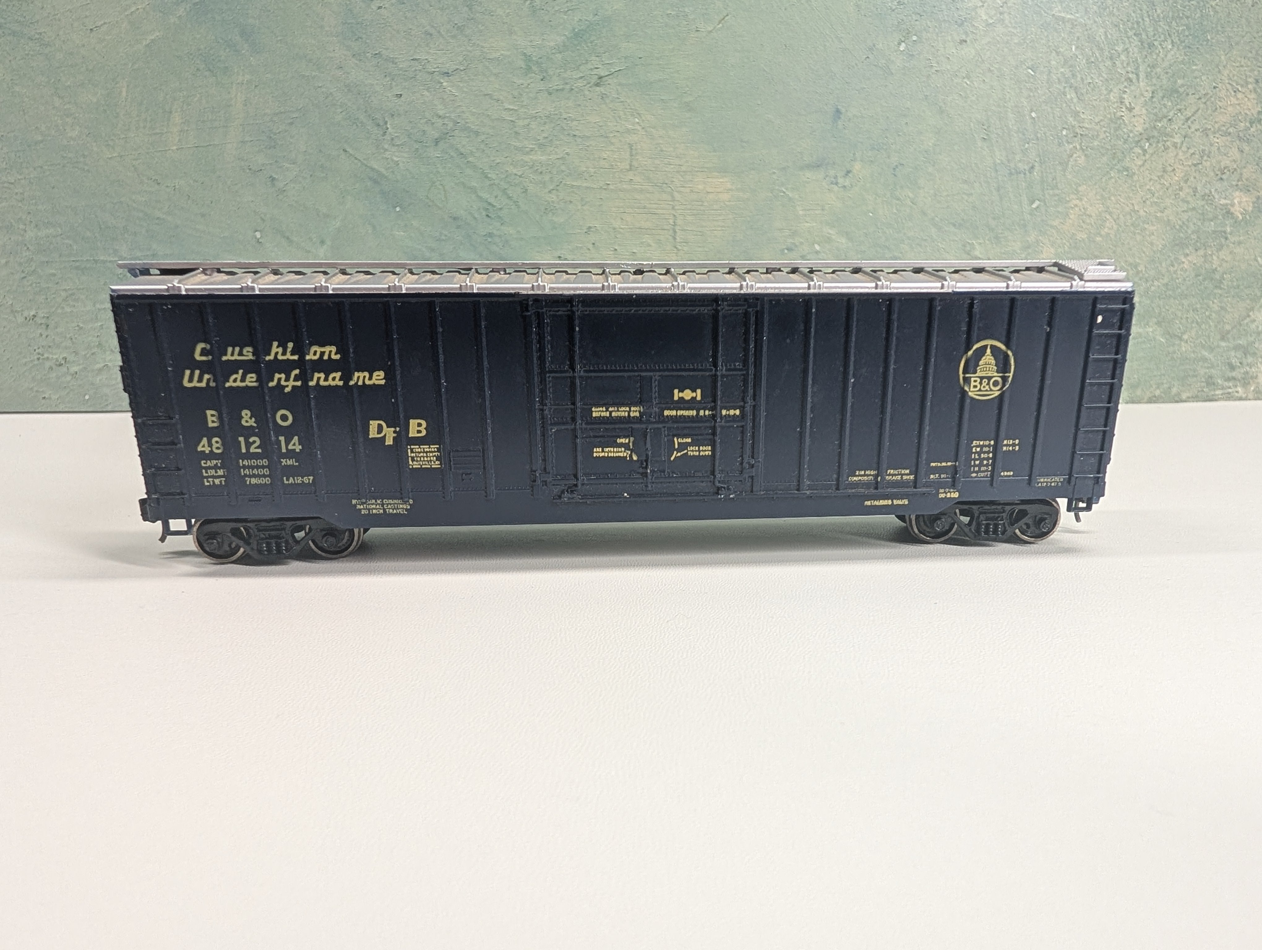 USED Athearn HO Scale 50' Box Car Baltimore and Ohio B&O #481214