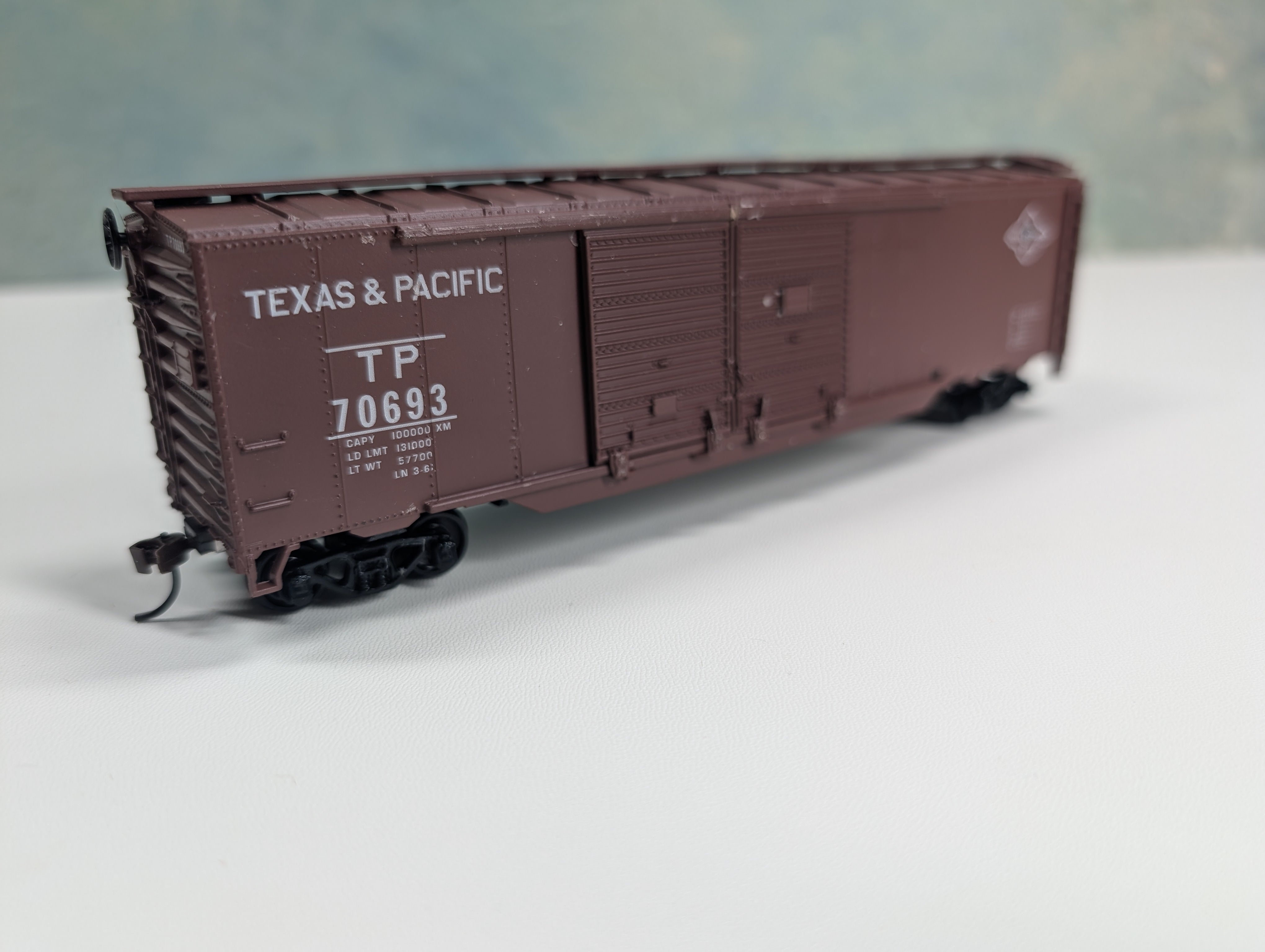 USED Athearn 5110 HO Scale 50' Box Car Texas and Pacific T&P #70693