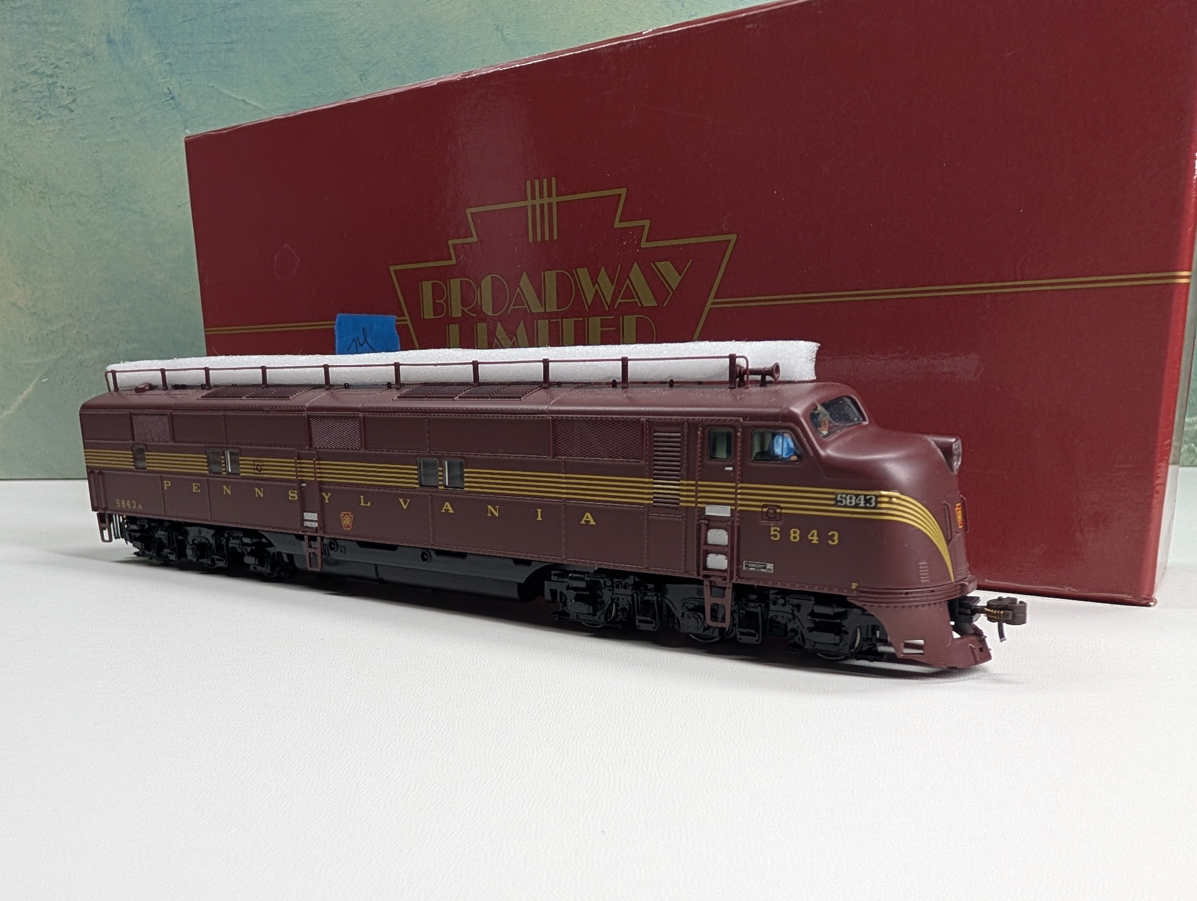 USED Broadway Limited 755 HO Scale E7A Tuscan Red Diesel Locomotive Pennsylvania #5843A Runs Great DCC