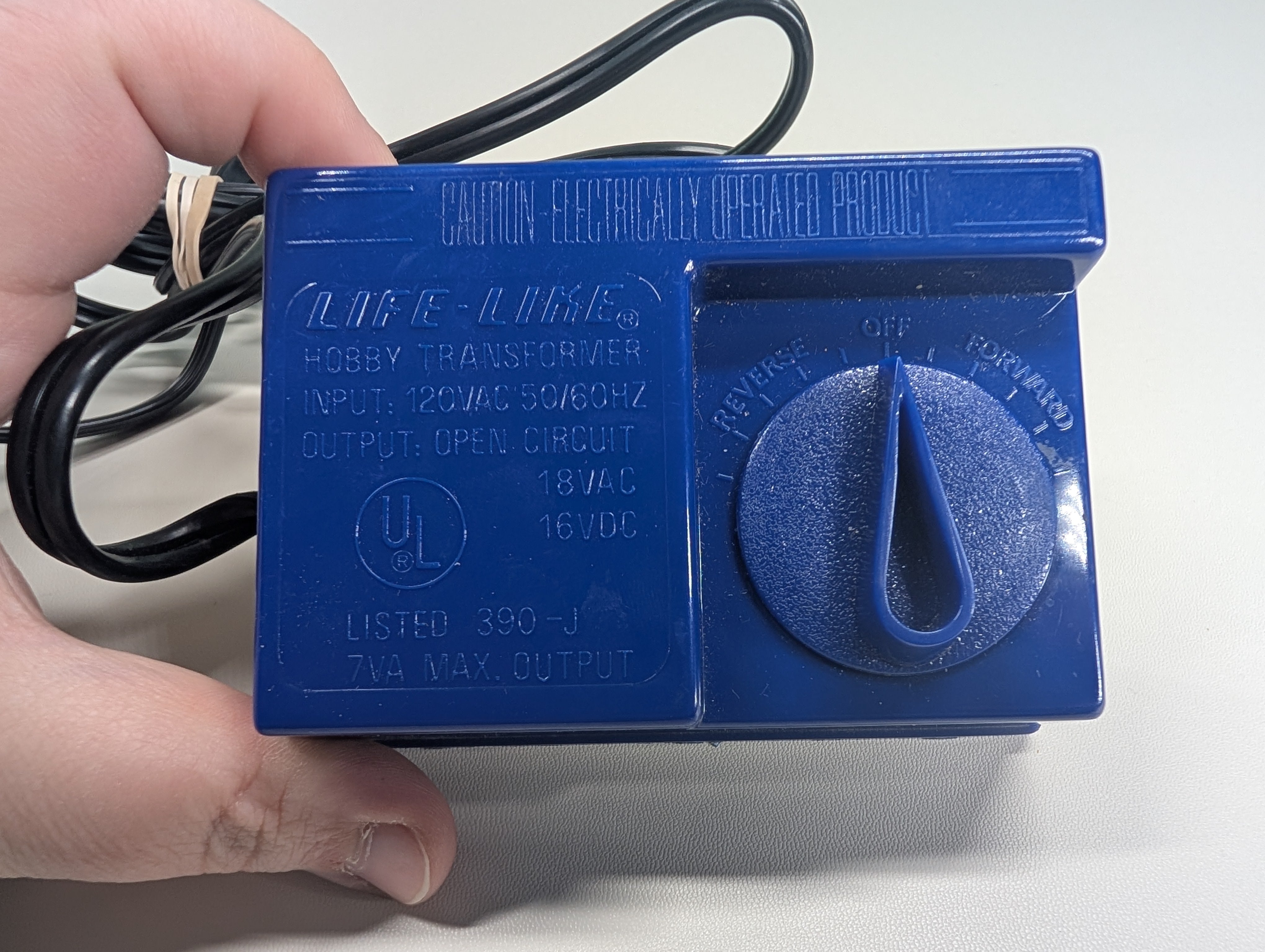 USED Life-Like Multi Scale Blue Train Hobby Transformer (HO & N Scale) Tested