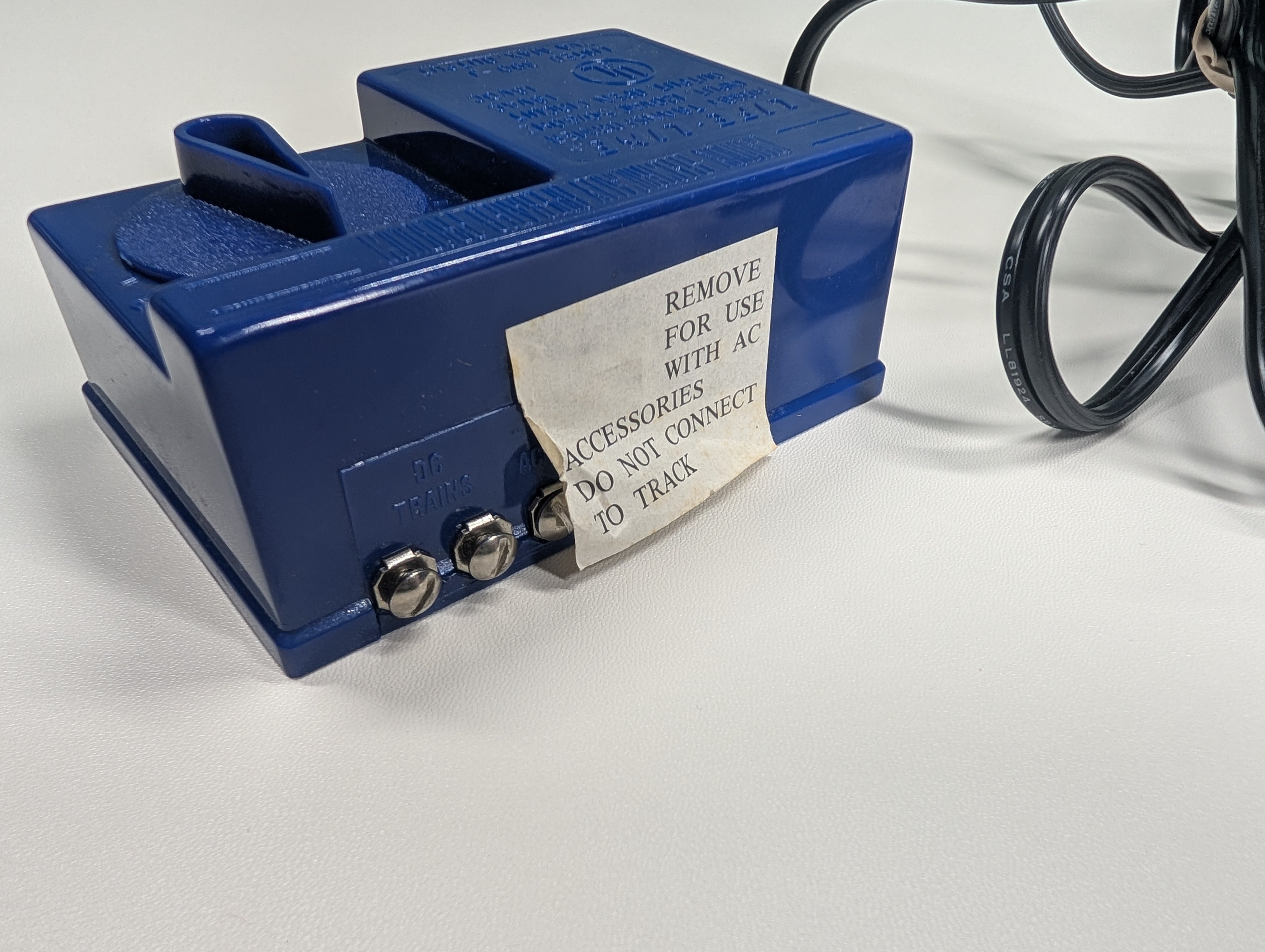 USED Life-Like Multi Scale Blue Train Hobby Transformer (HO & N Scale) Tested