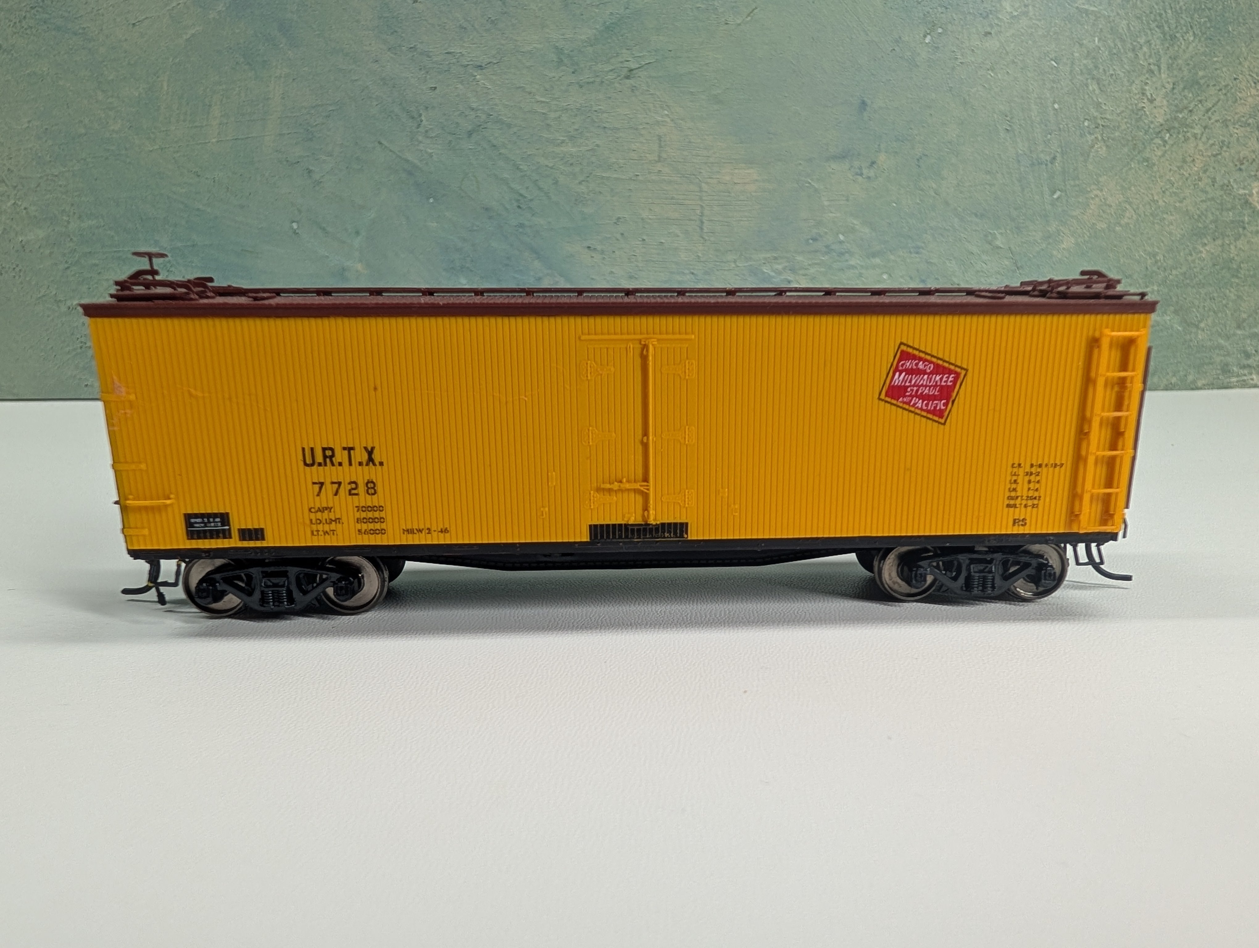 USED Branchline 112134 HO Scale 40' ACF Wood Reefer URTX #7728