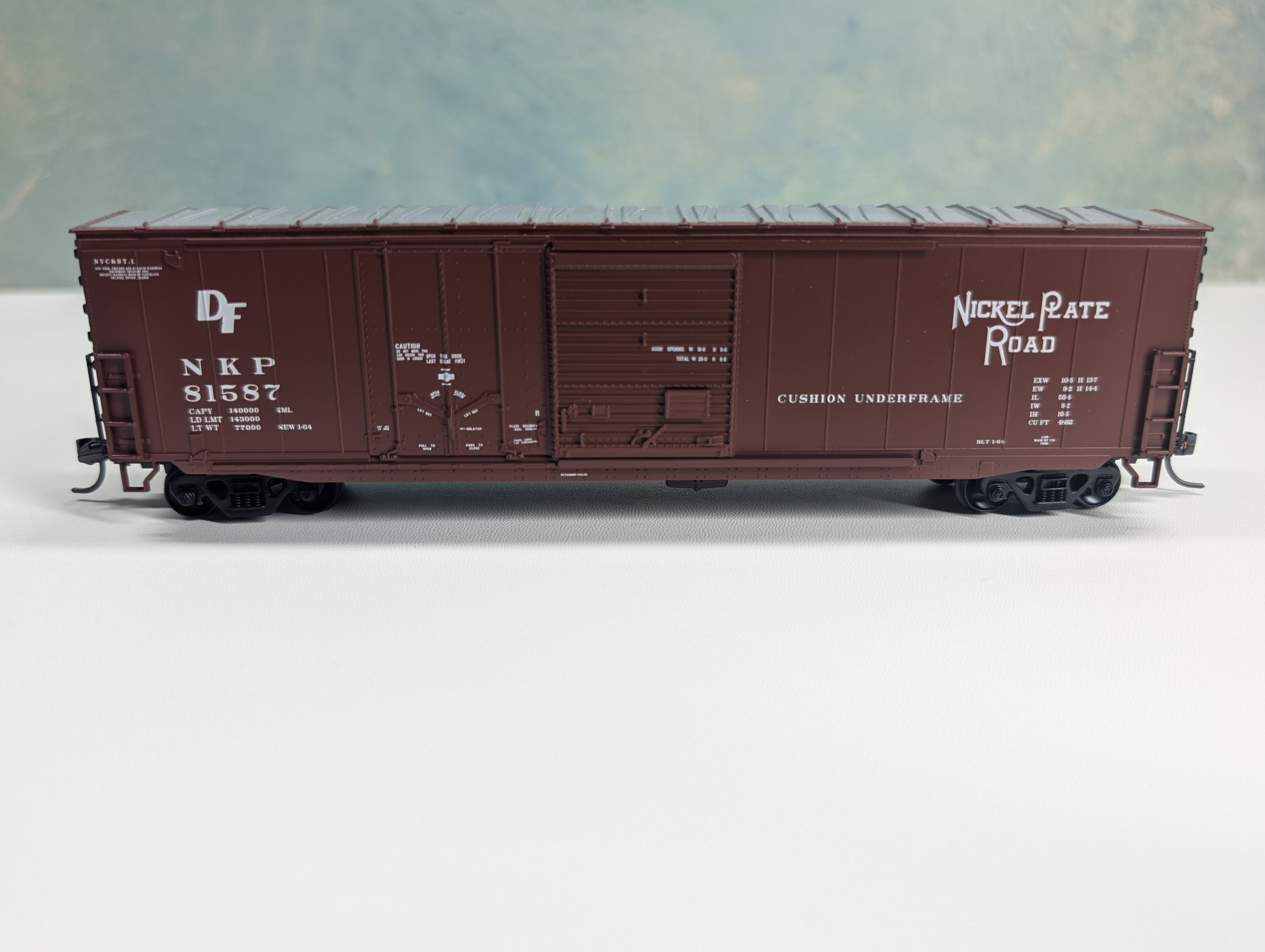 USED Athearn 91222 HO Scale 50' Combination Door Box Car Nickel Plate Road NKP #81587