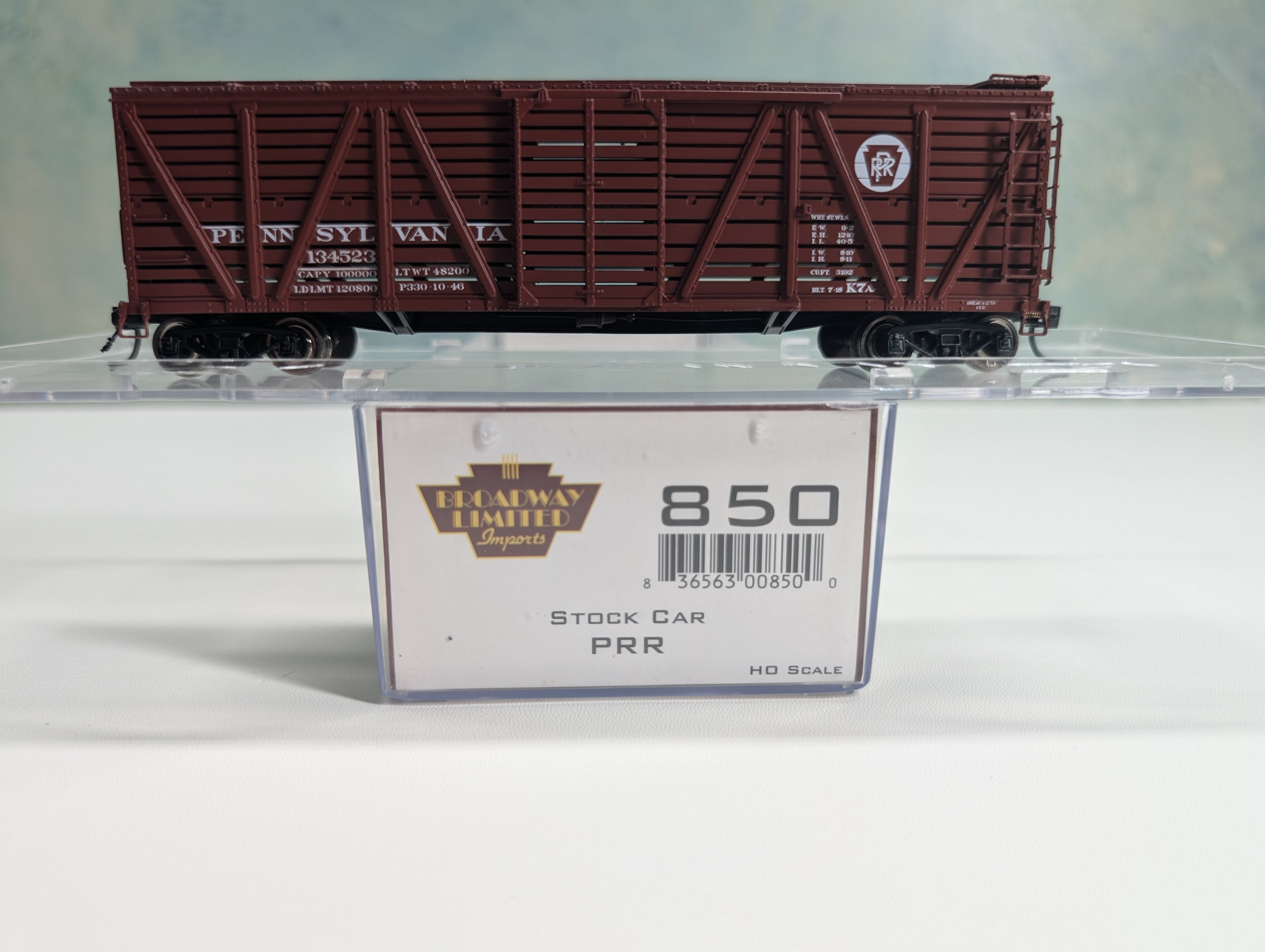 USED Broadway Limited 850 HO Scale Stock Car Pennsylvania PRR #134523