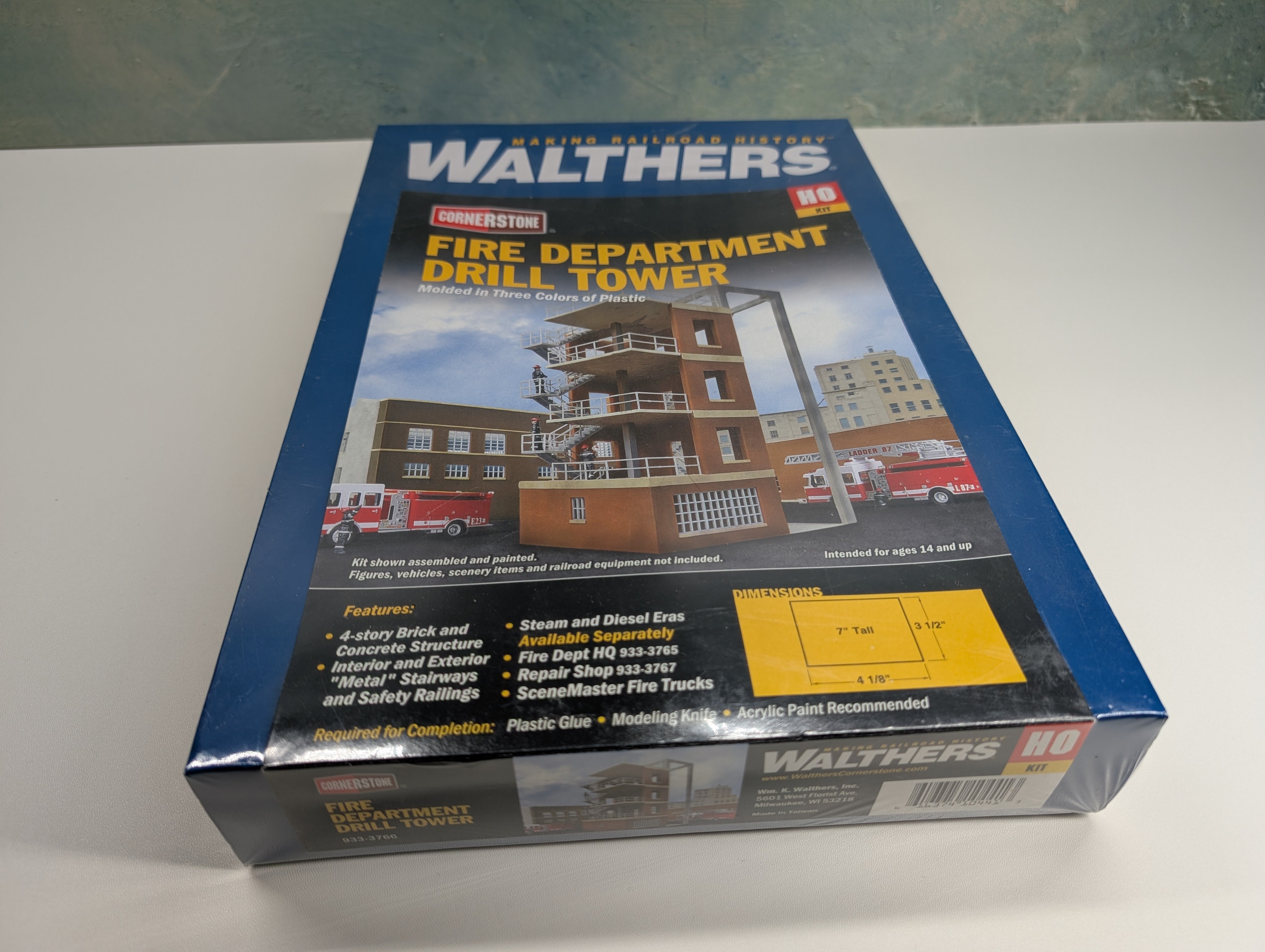 Walthers Cornerstone 933-3766 HO Scale Fire Department Drill Tower Discontinued KIT