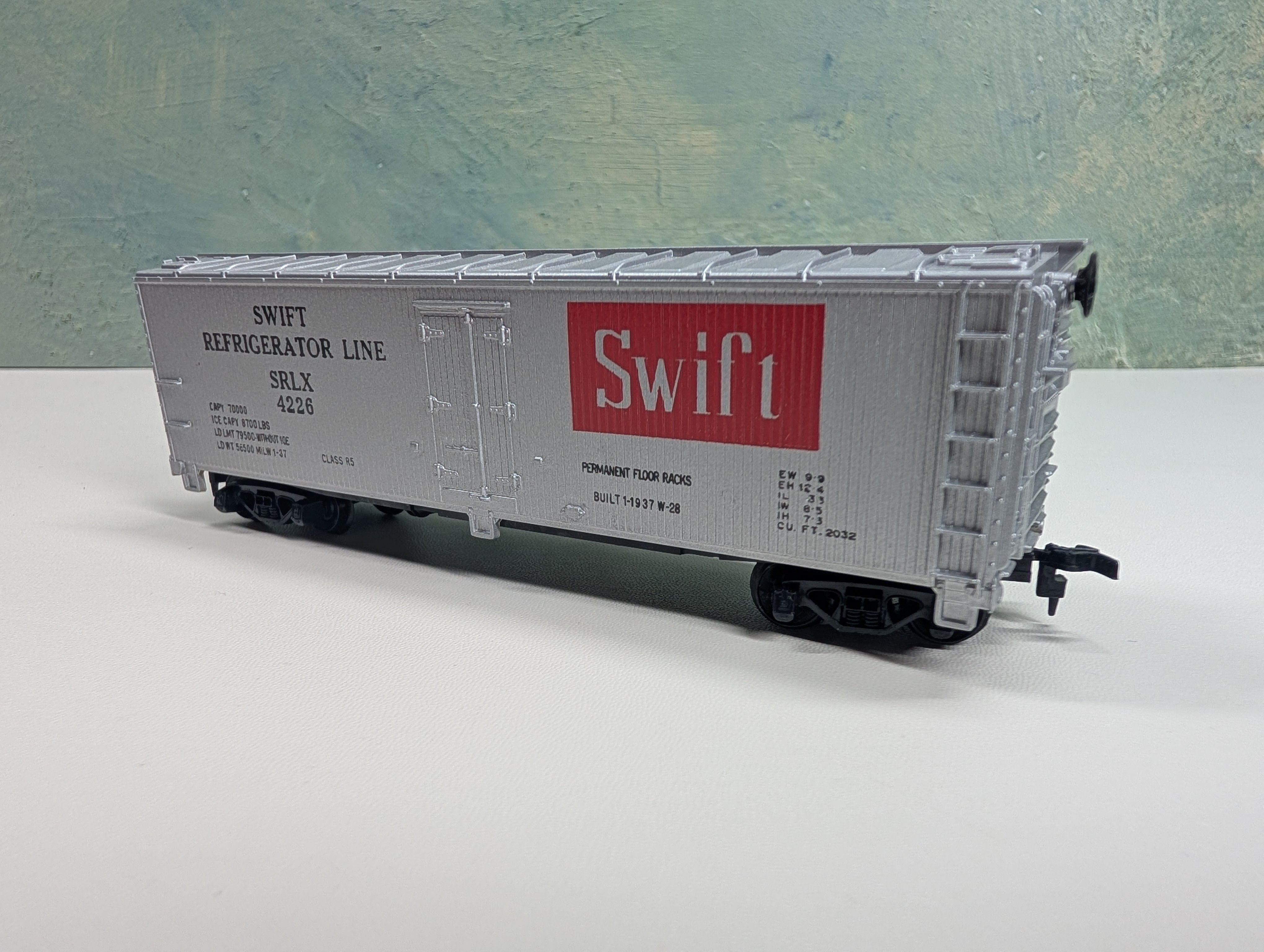 USED Tyco HO Scale Wooden Reefer Swift Refrigerator Line SRLX #4226