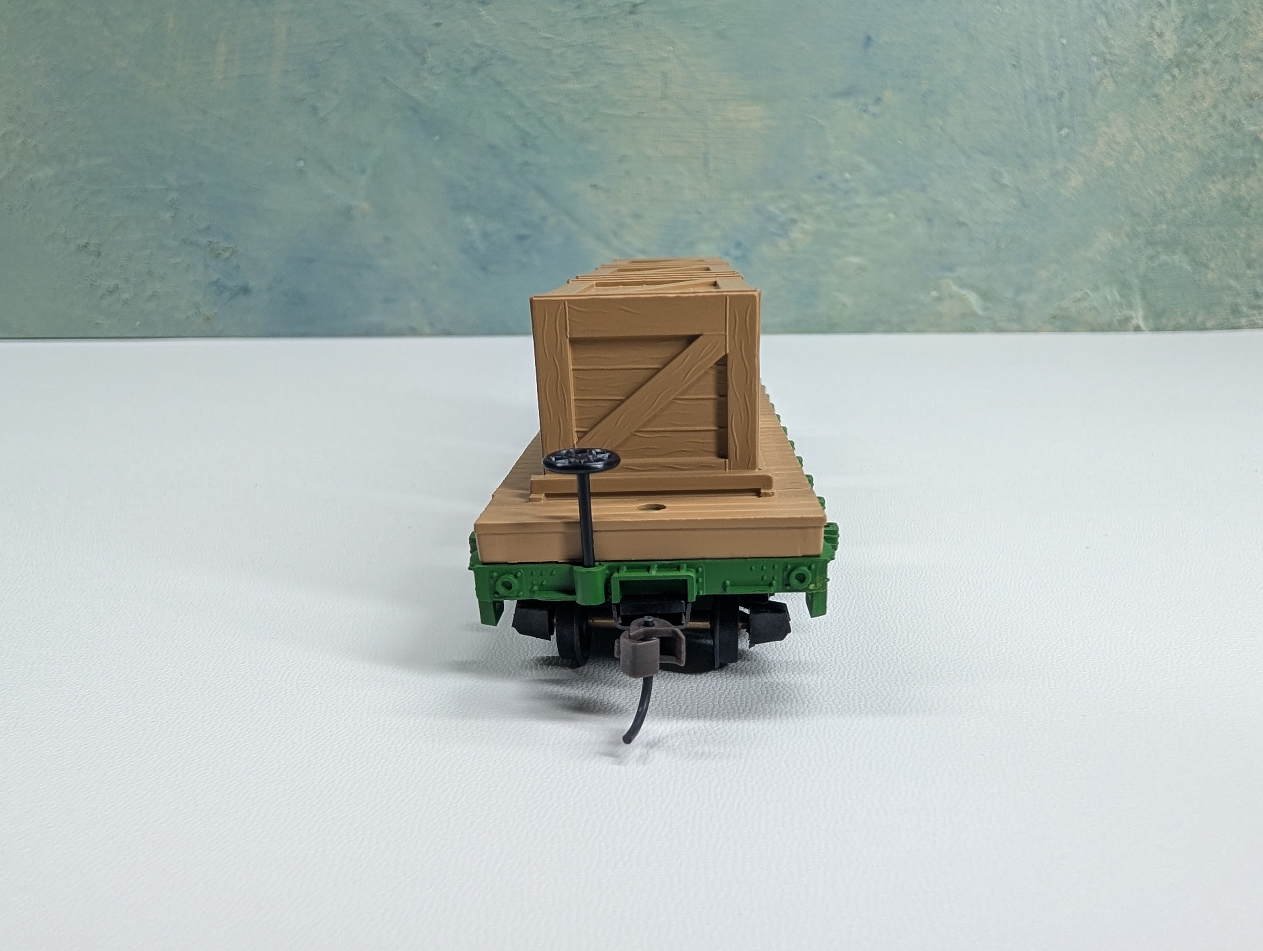 USED Mantua 727-021 HO Scale Flat Car w/ Crates Reading RDG #9311