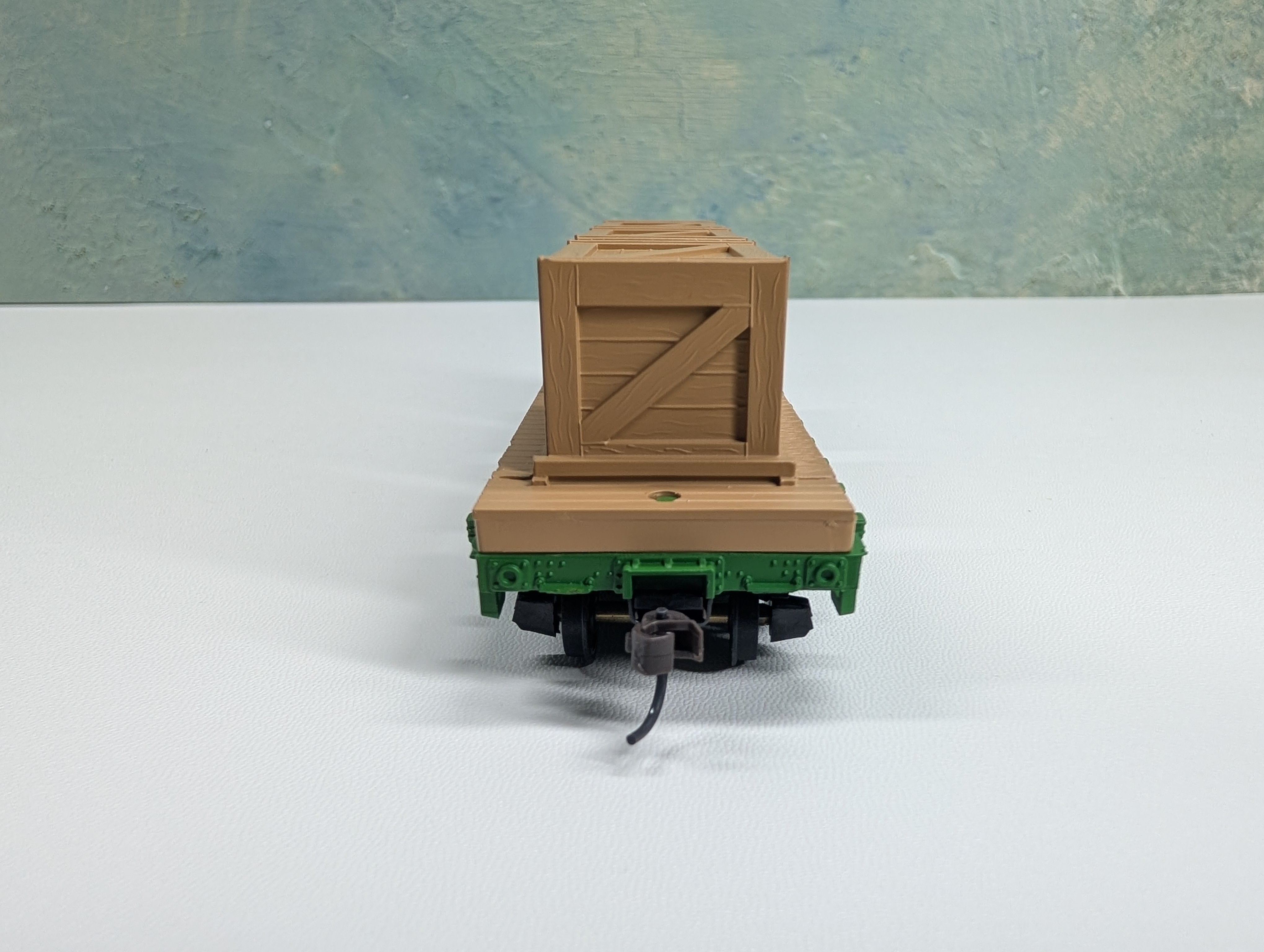 USED Mantua 727-021 HO Scale Flat Car w/ Crates Reading RDG #9311