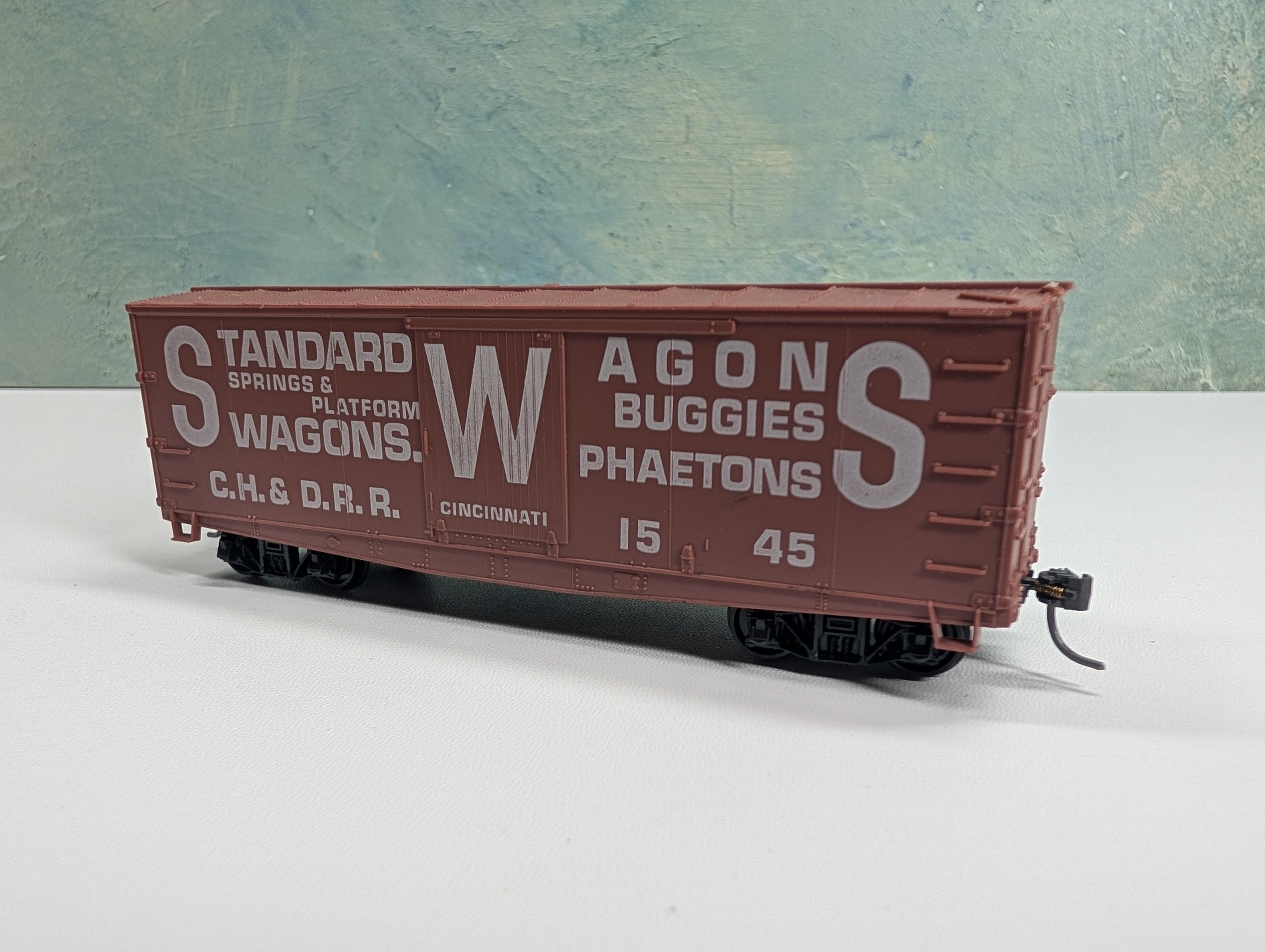 USED Roundhouse HO Scale Old Time Billboard Box Car Standard Wagons CH&DRR #1545