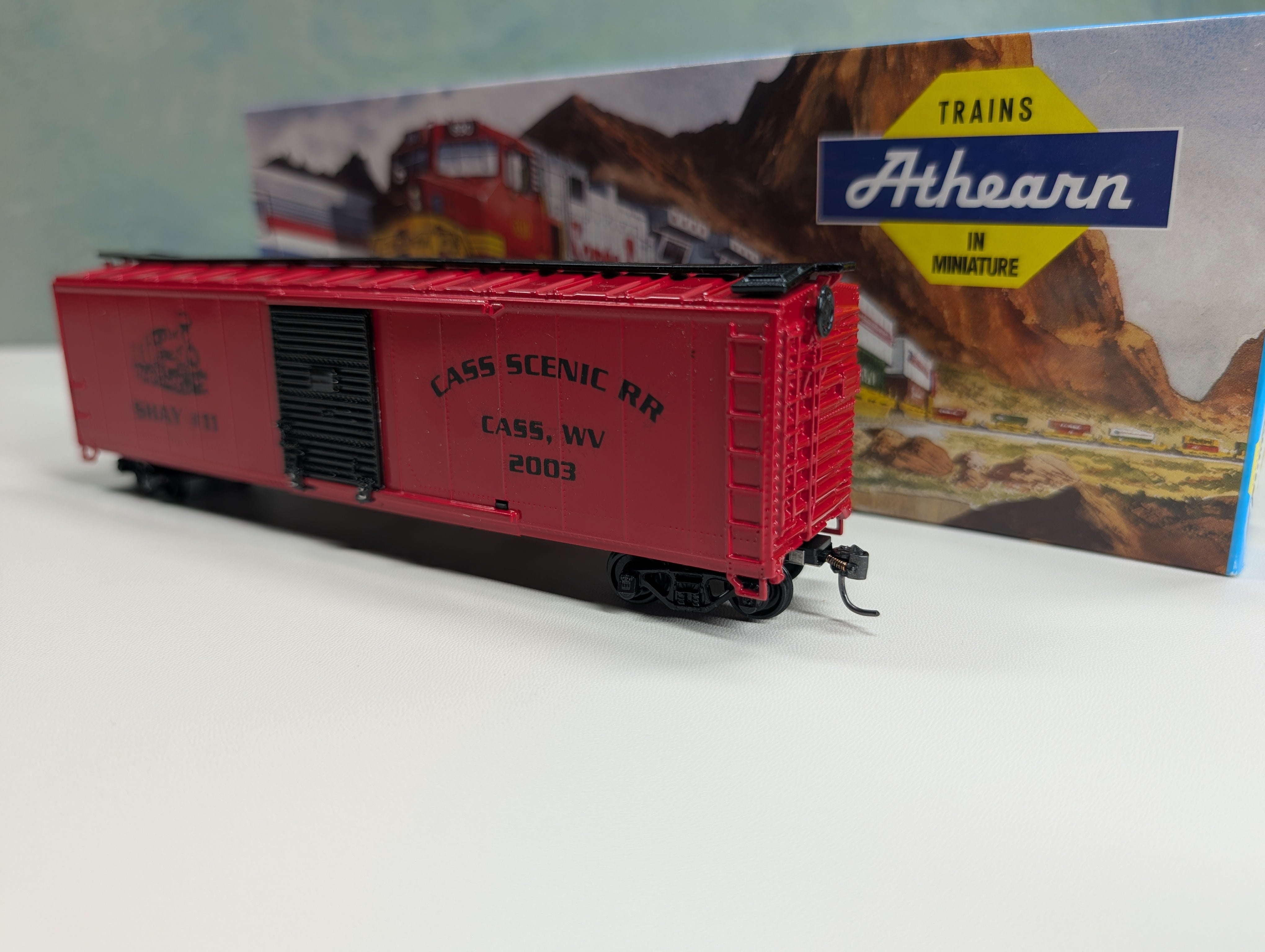 USED Athearn HO Scale 50' Box Car Cass Scenic RR Shay #11 #2003 Dulaney Special Run