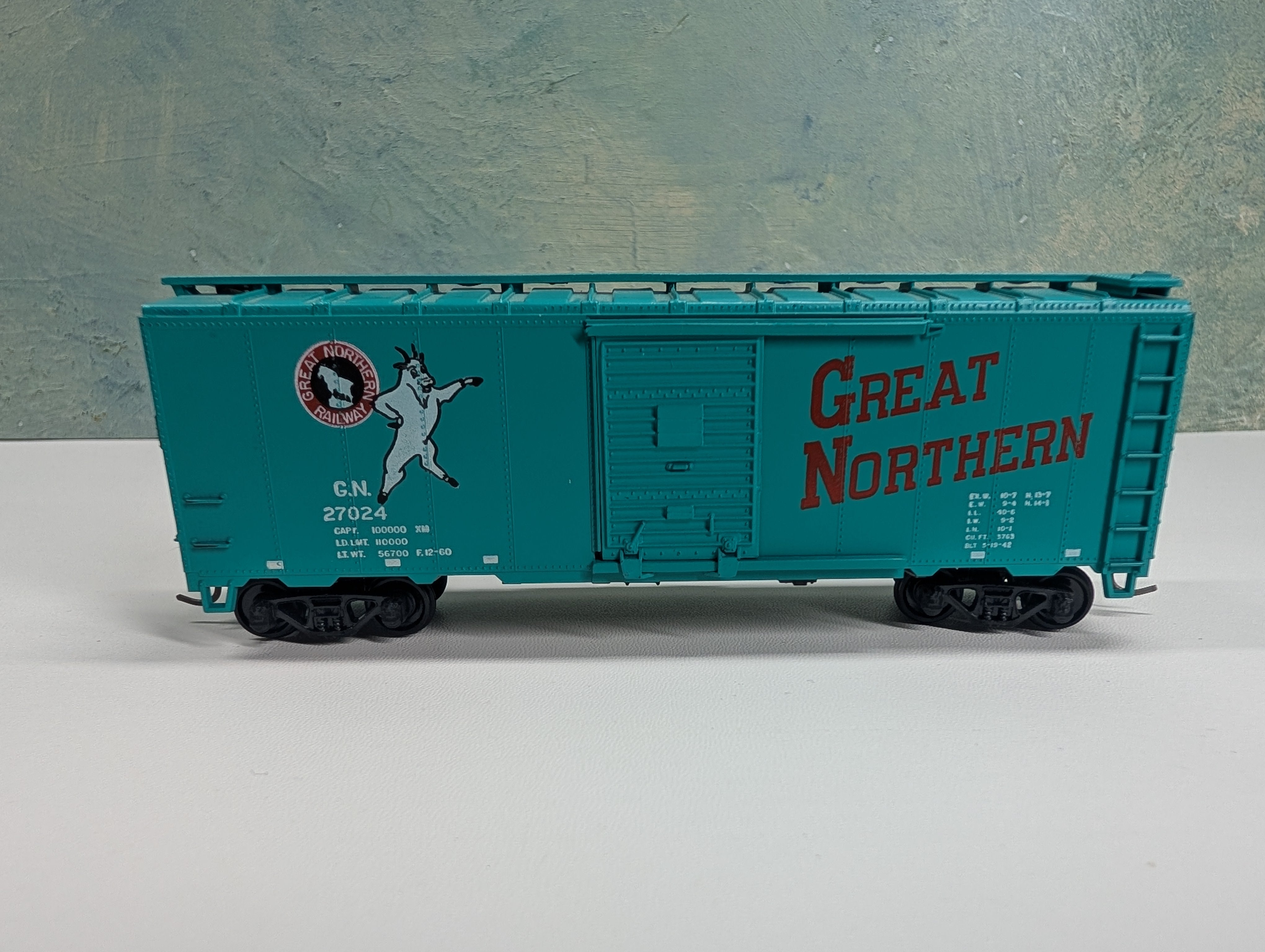 USED Athearn HO Scale 40' Box Car Great Northern GN #27024