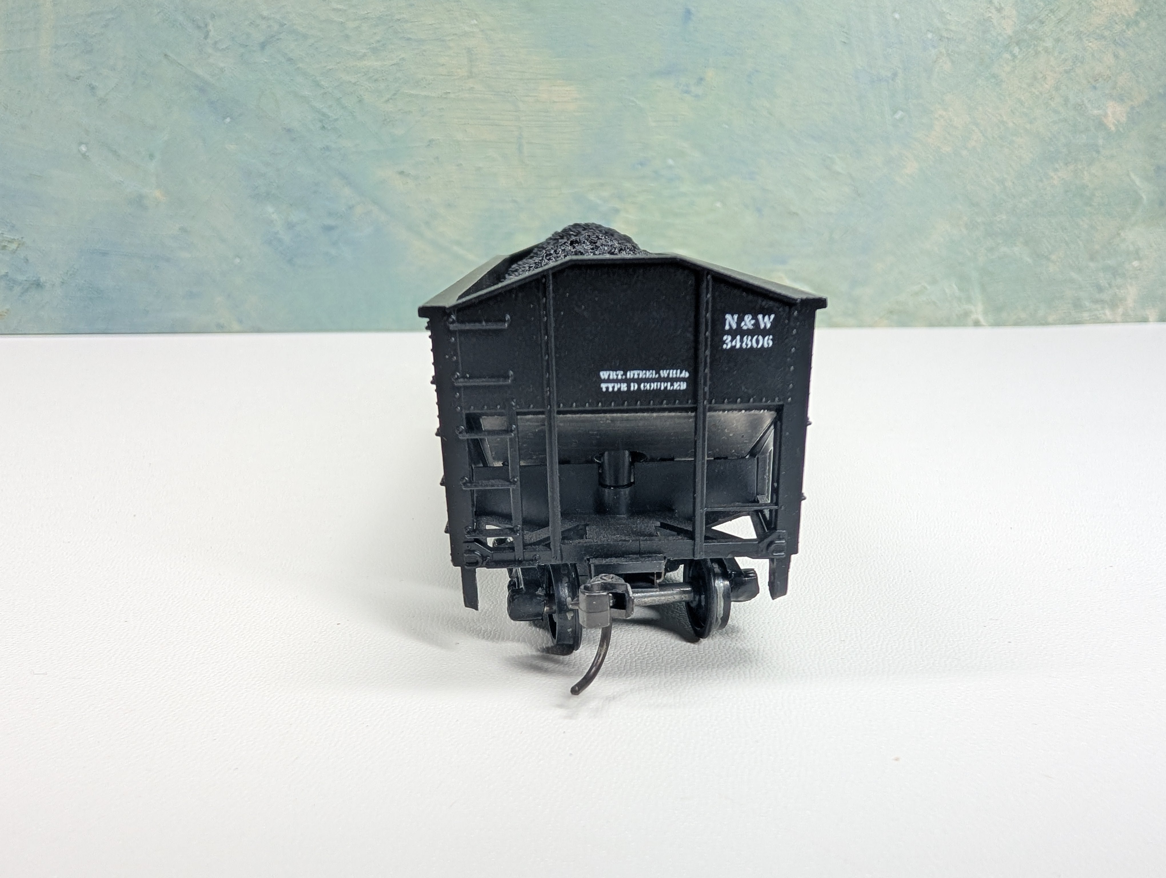 USED Athearn HO Scale 2 Bay Coal Hopper Norfolk & Western NW #34806