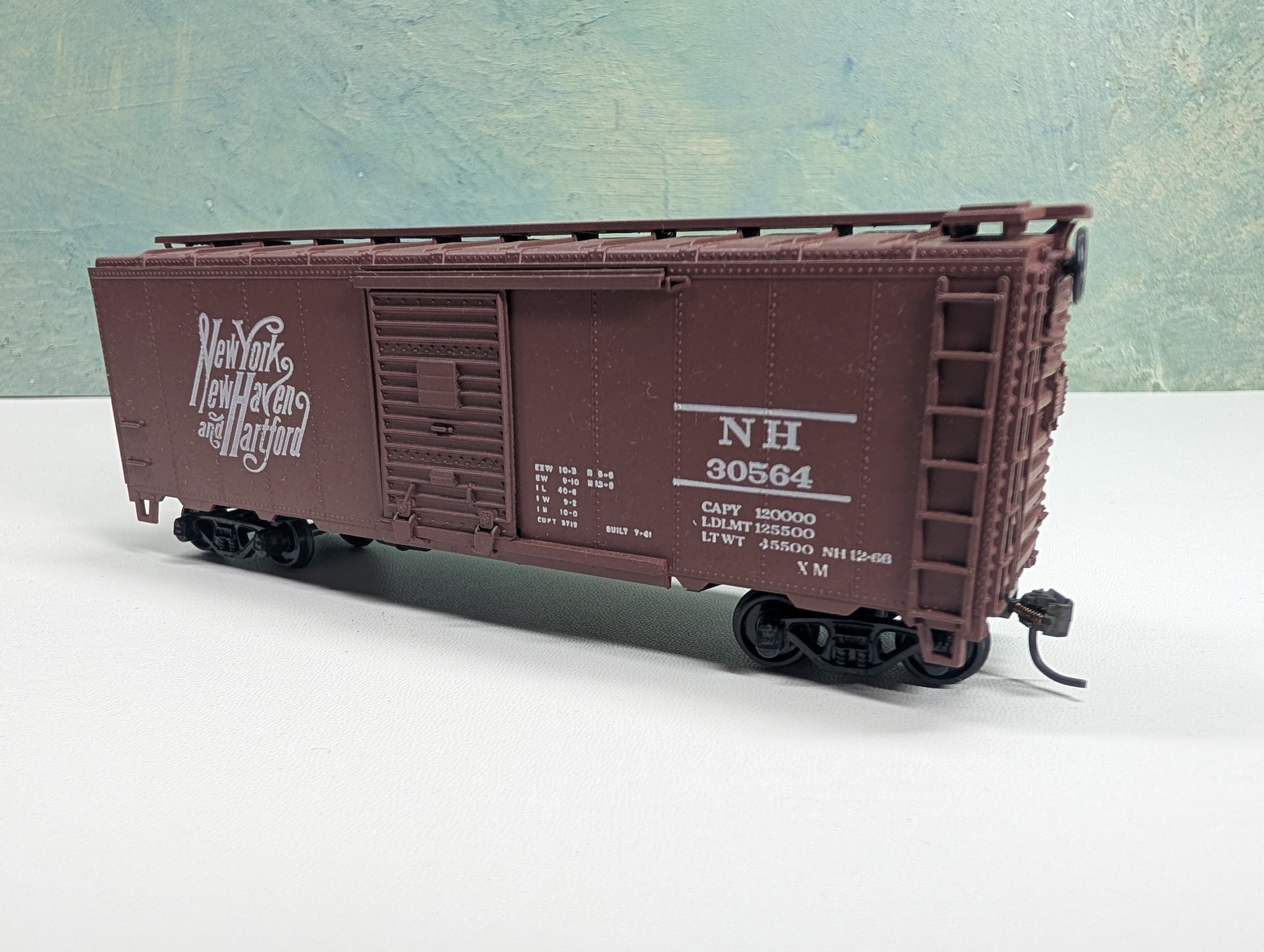 USED Athearn HO Scale 40' Box Car New Haven NH #30564