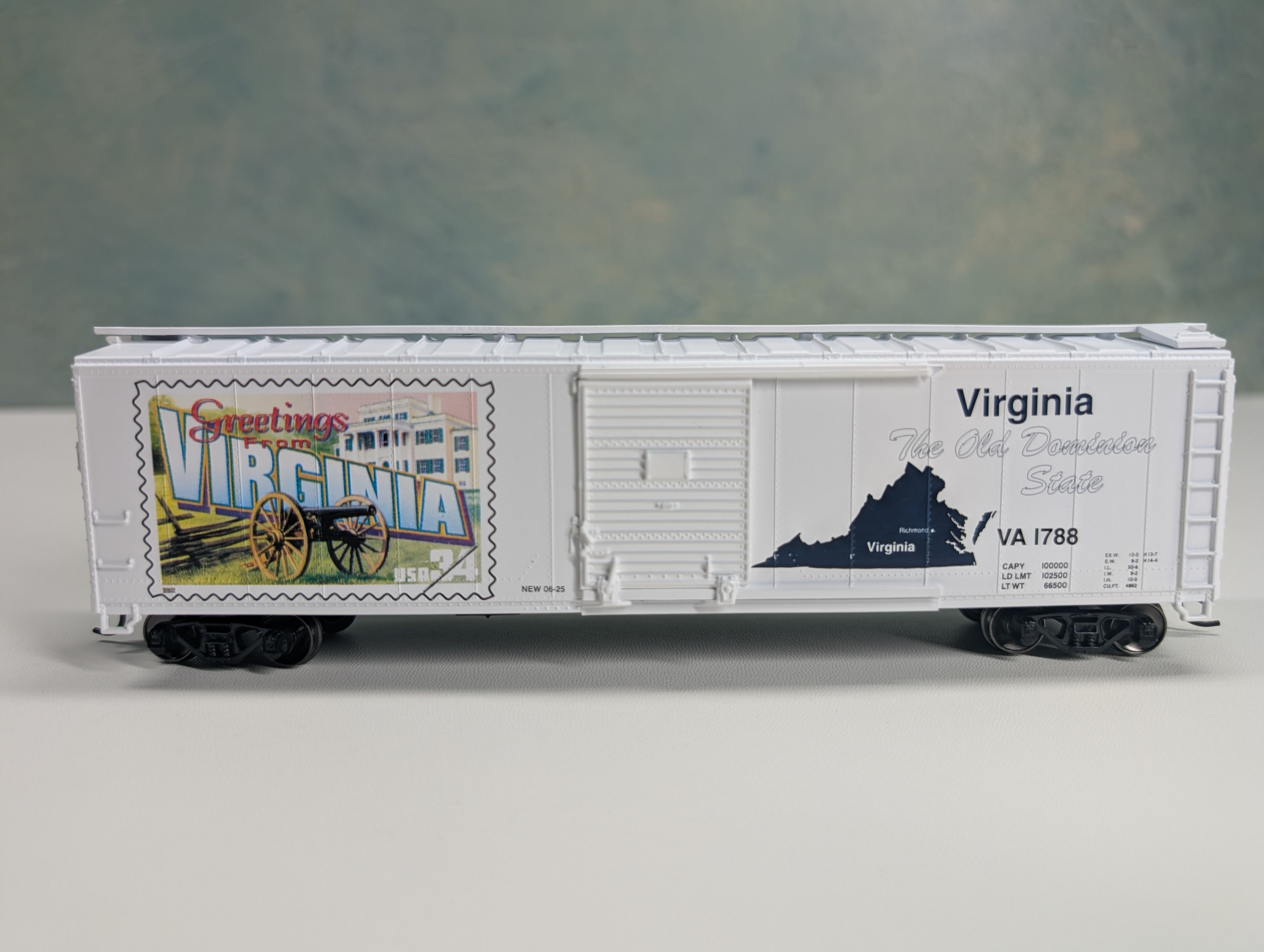 USED Athearn 93346 HO Scale USPS 50' SD Box Car Virginia VA #1788