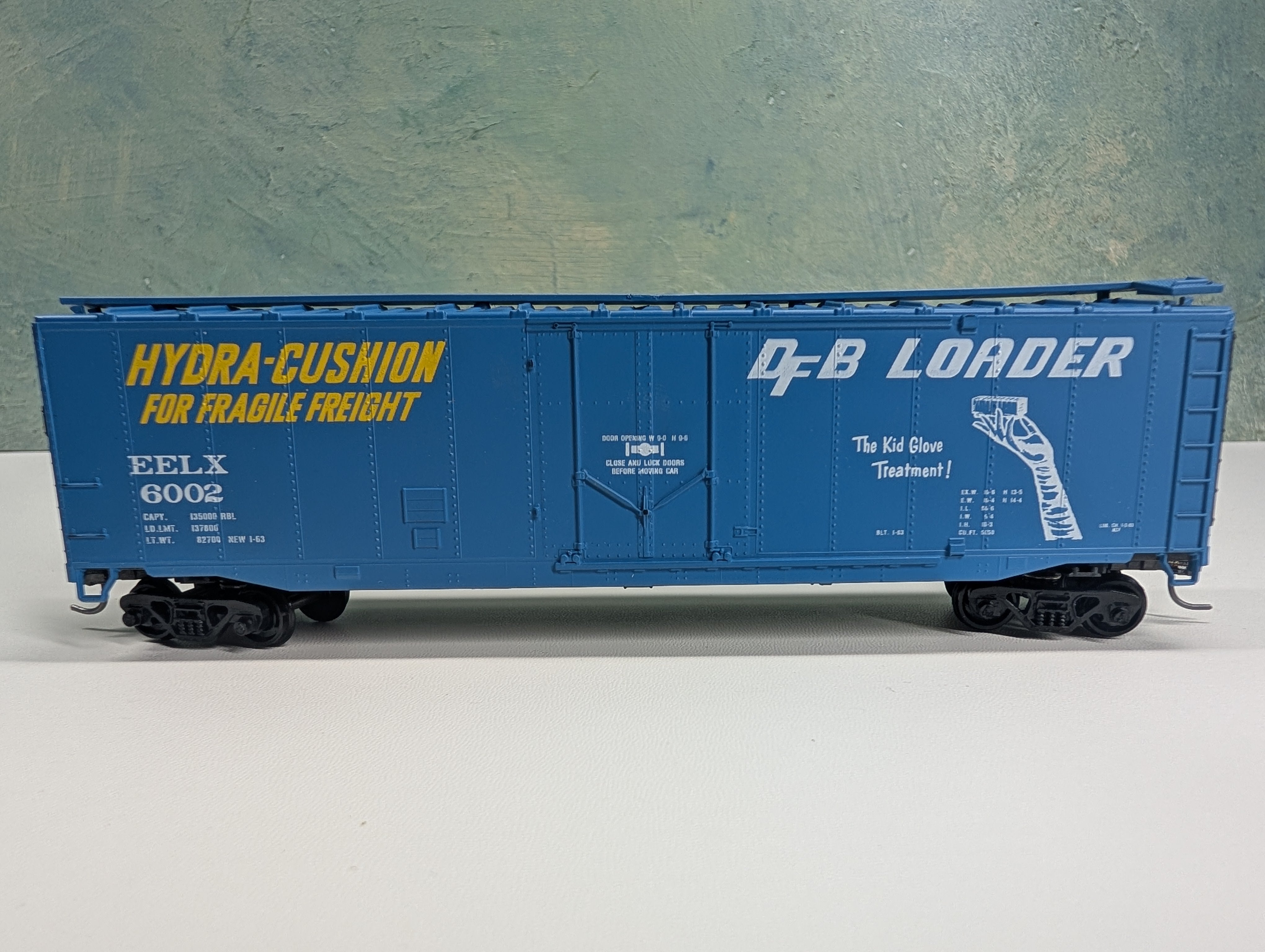USED Athearn HO Scale 50' Box Car Felix Evans Equip EELX #6002