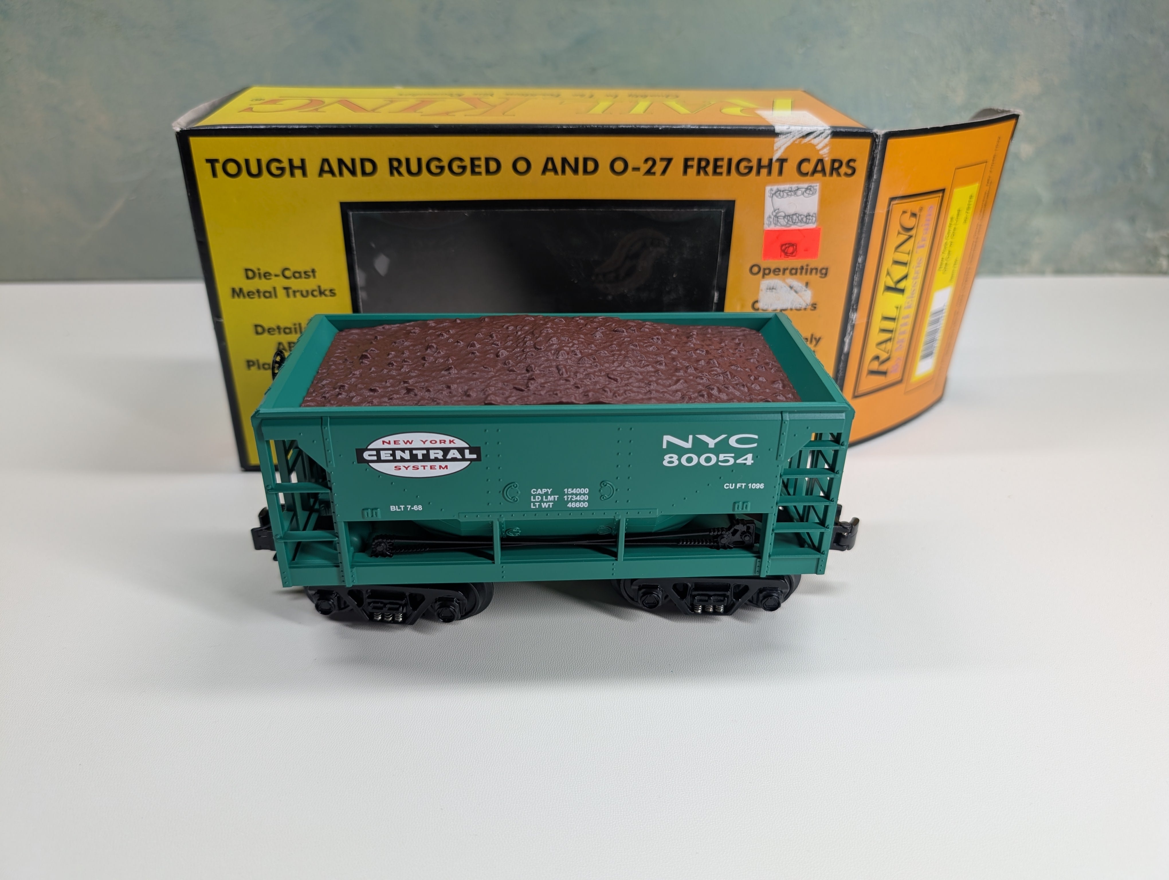 USED MTH Rail King 30-75116 O Ore Car w/ Load New York Central #80054
