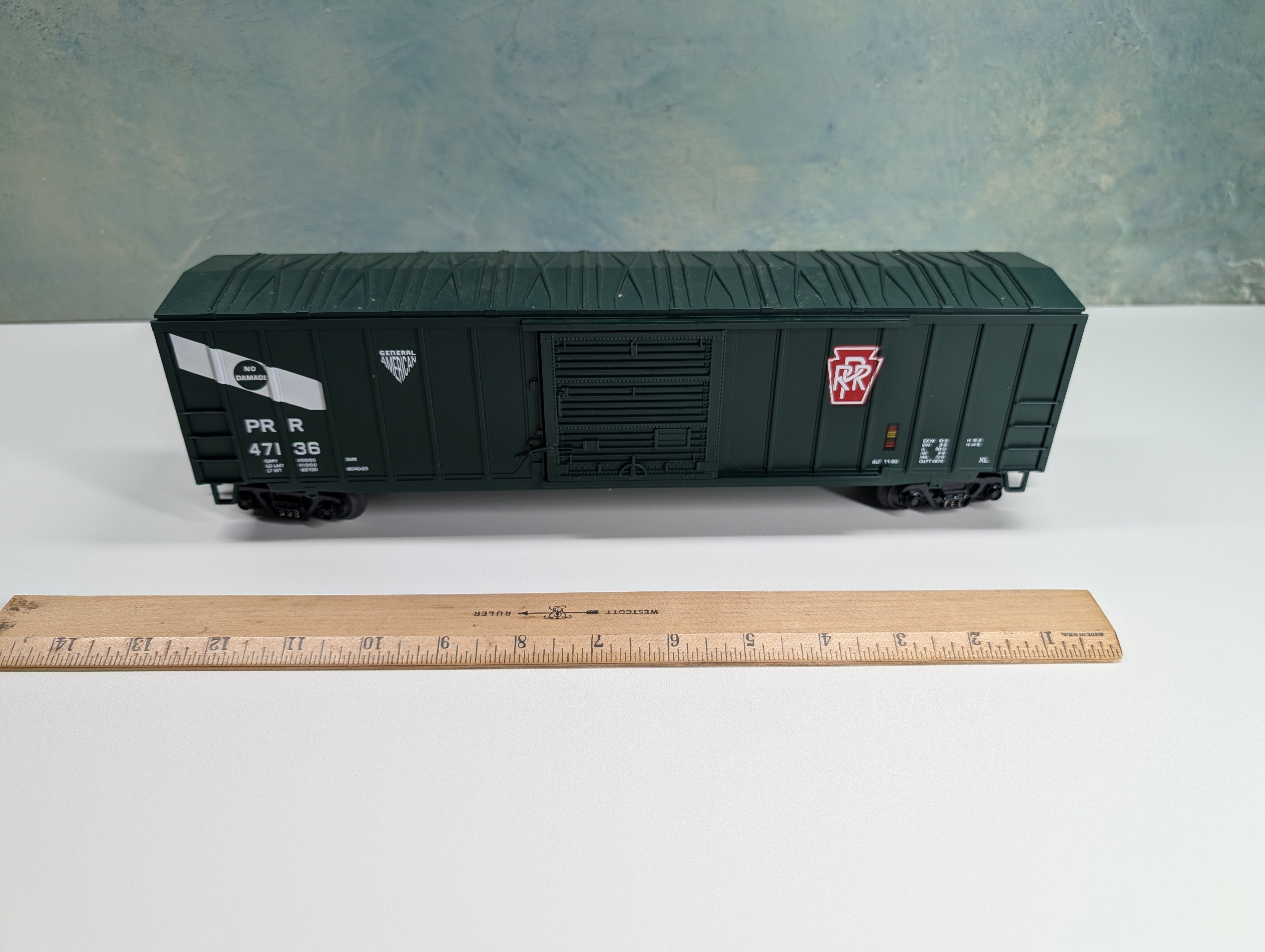 USED MTH Premier 20-90003b O 50' Single Door Box Car Pennsylvania #47136
